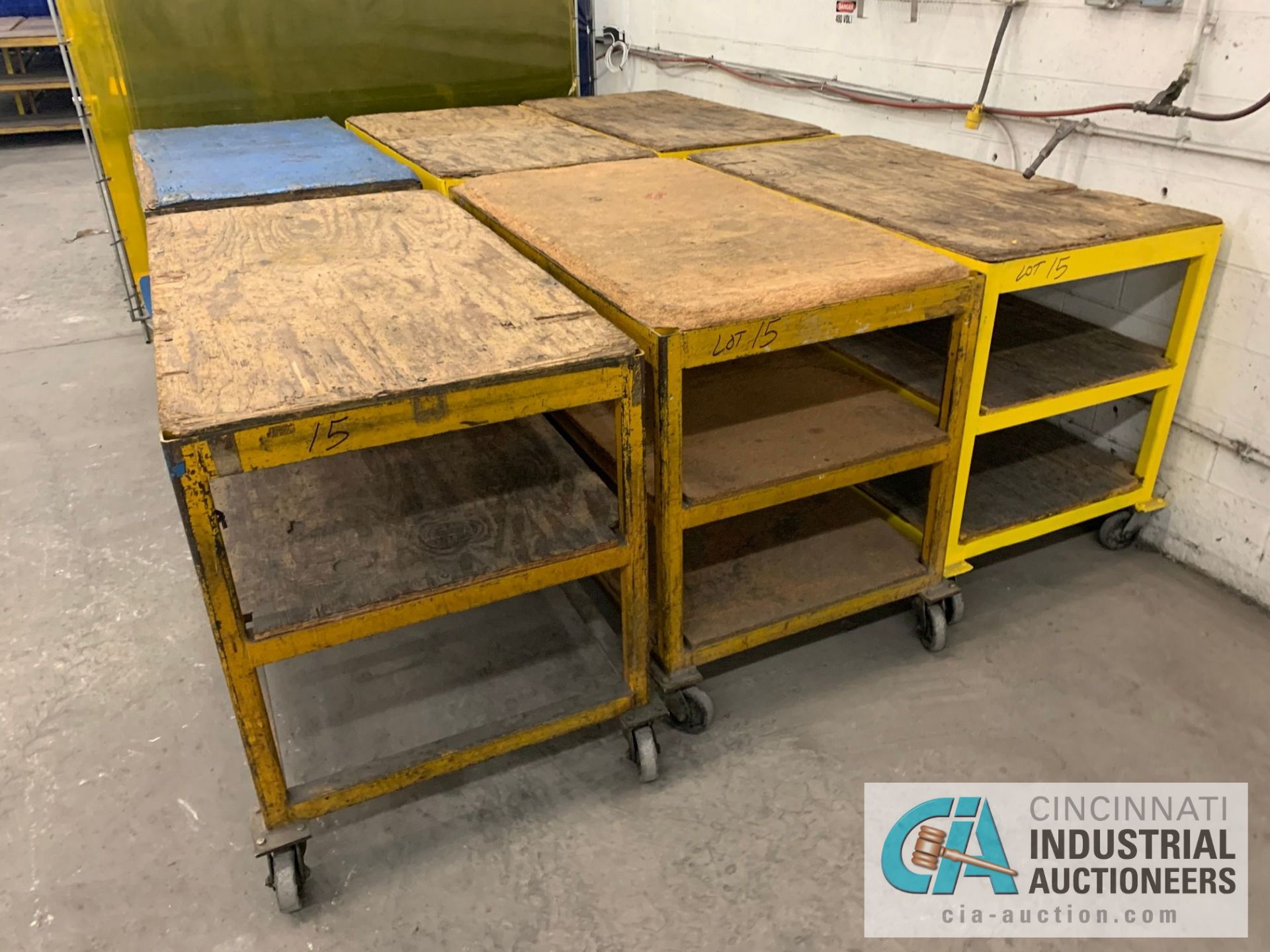 32" X 60" X 40" HEAVY STEEL FRAME CARTS - Image 4 of 4