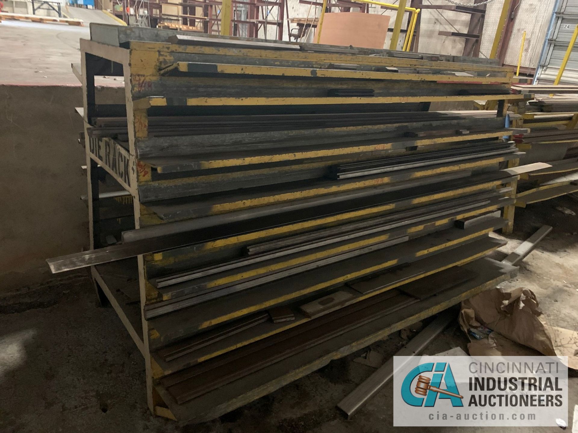 (LOT) PRESS BRAKE DIES ON 8' A-FRAME RACK, APPROX. (10) PIECES OVER 8', APPROX (10) PIECES 31" TO 8' - Image 2 of 9