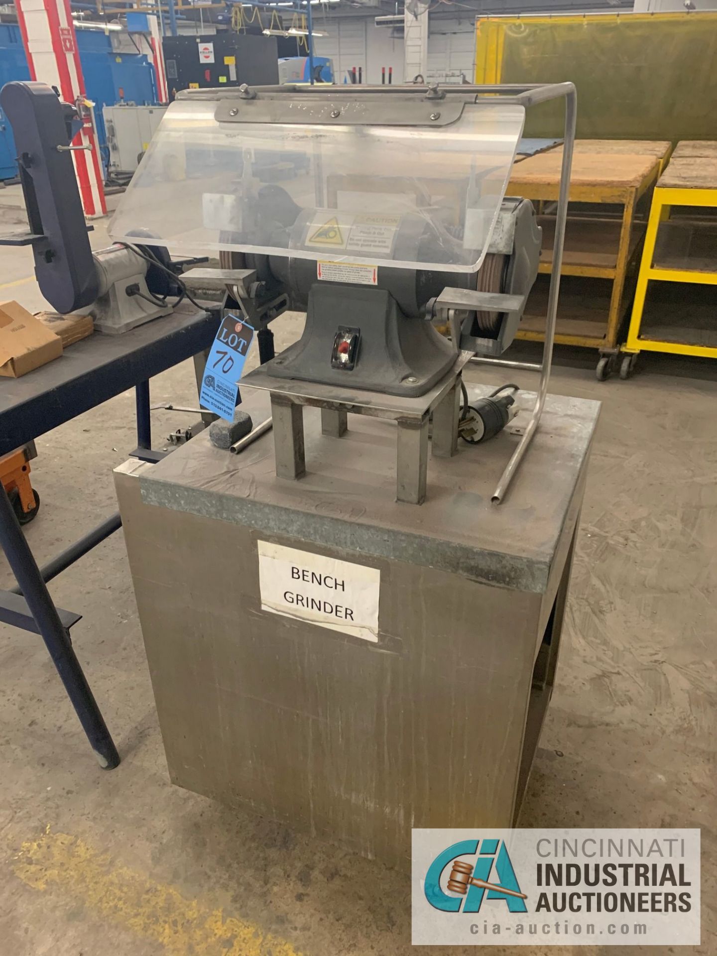 7" DAYTON BENCH GRINDER WITH CART - Image 2 of 4