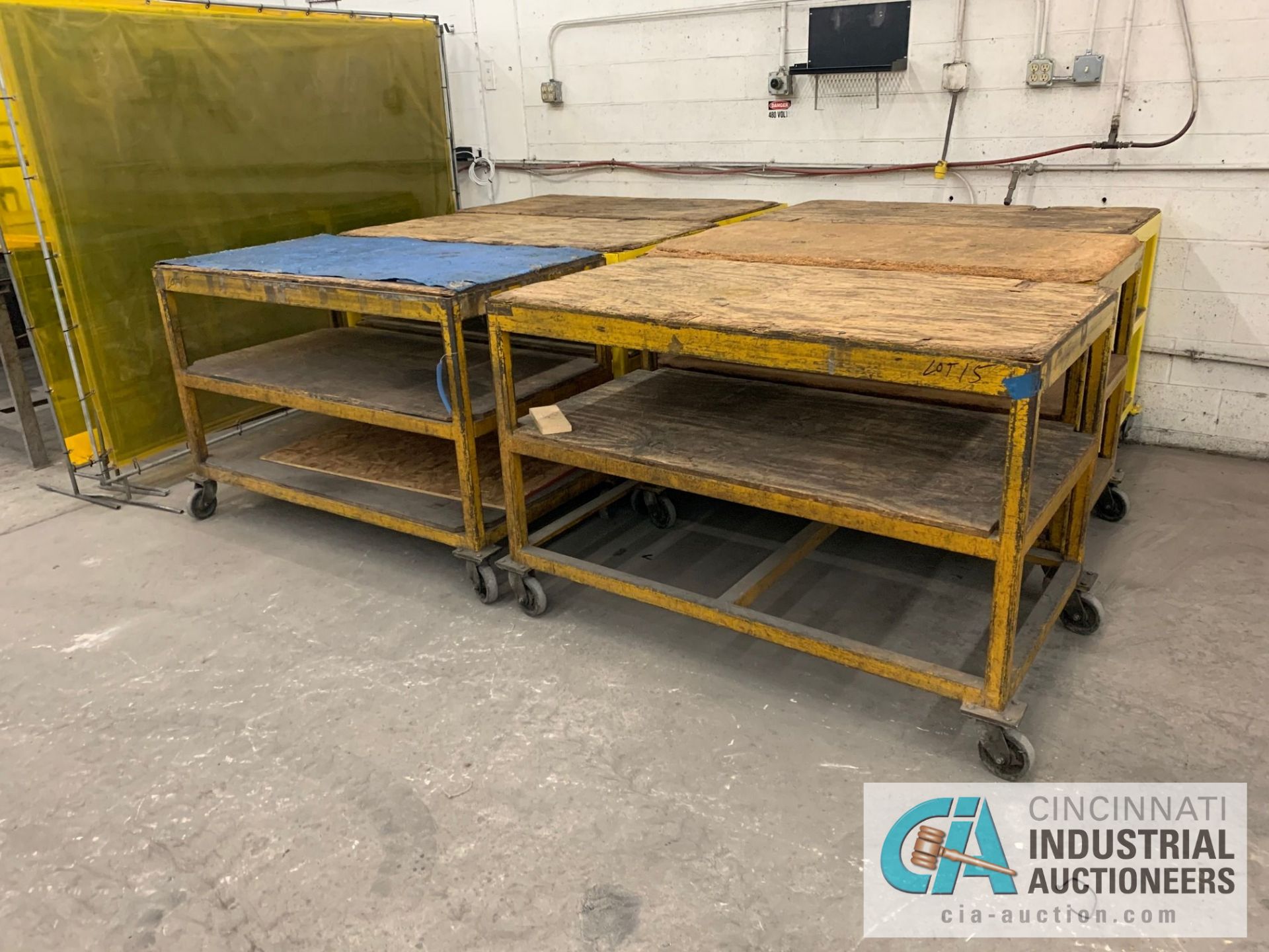 32" X 60" X 40" HEAVY STEEL FRAME CARTS - Image 2 of 4