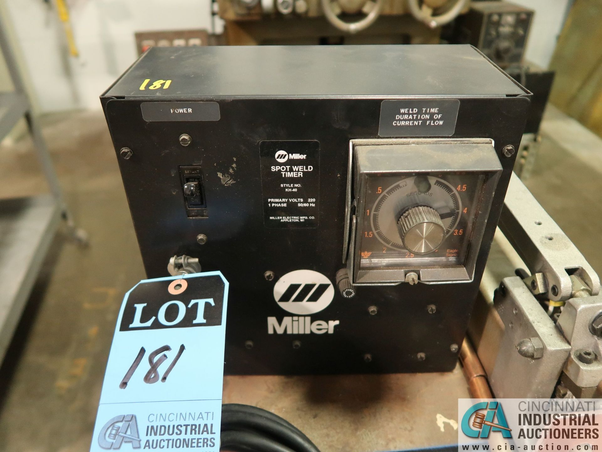 MILLER MODEL KH-40 SPOT WELDER, 18" THROAT, SINGLE PHASE - Image 5 of 6