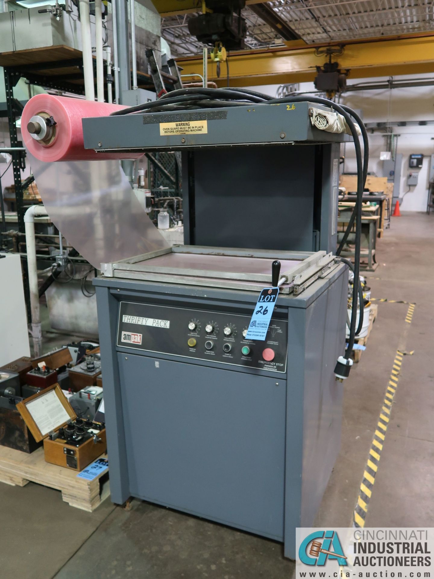 AMPAK MODEL TP1824A HEAT SEAL PACKING MACHINE; S/N 02-1024, 18" X 24" PLATEN - Image 2 of 5