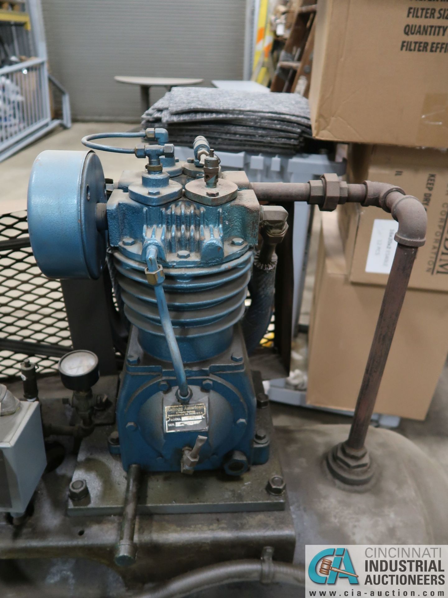 5 HP KELLOG AMERICAN MODEL 335TUX SINGLE STAGE AIR COMPRESSOR - Image 4 of 5