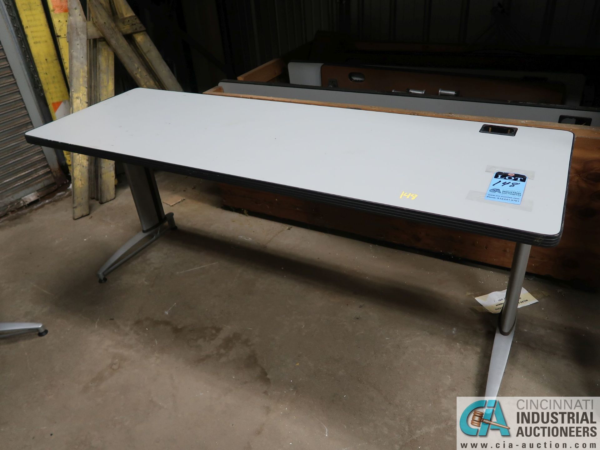 (LOT) (8) 24" X 72" FOLDING TABLES - FORMICA TOPS