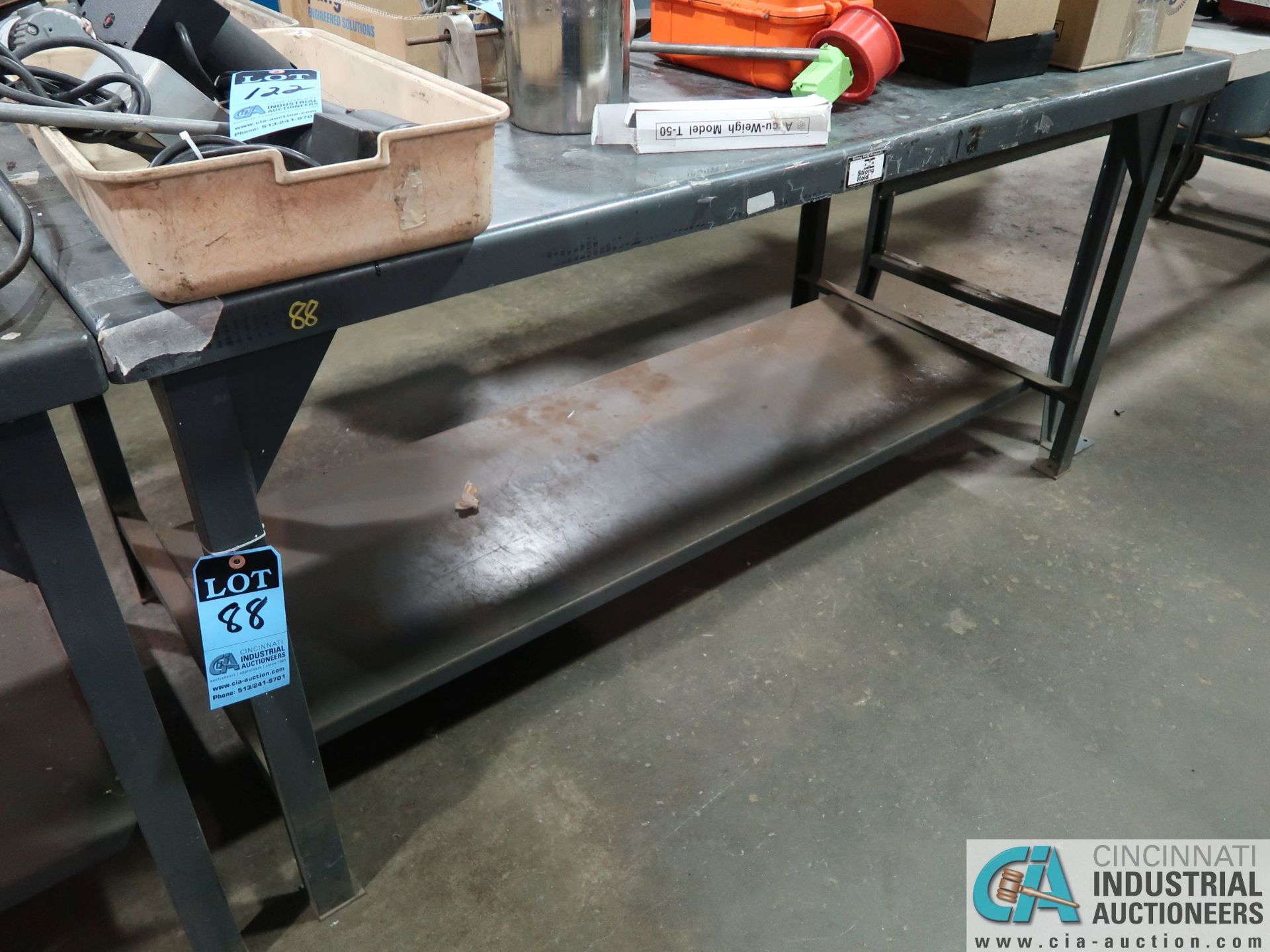 36" X 72" STEEL TABLE