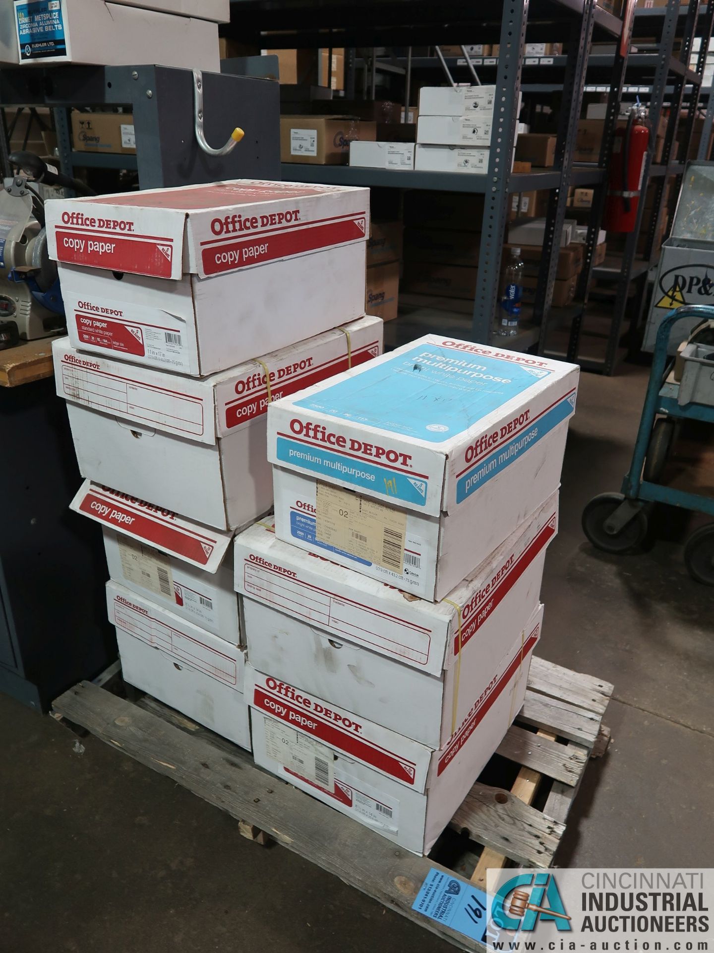 (LOT) SKID OF PHOTO COPY PAPER; (5) BOXES OF 8-1/2" X 14" AND (2) BOXES OF 11" X 17"