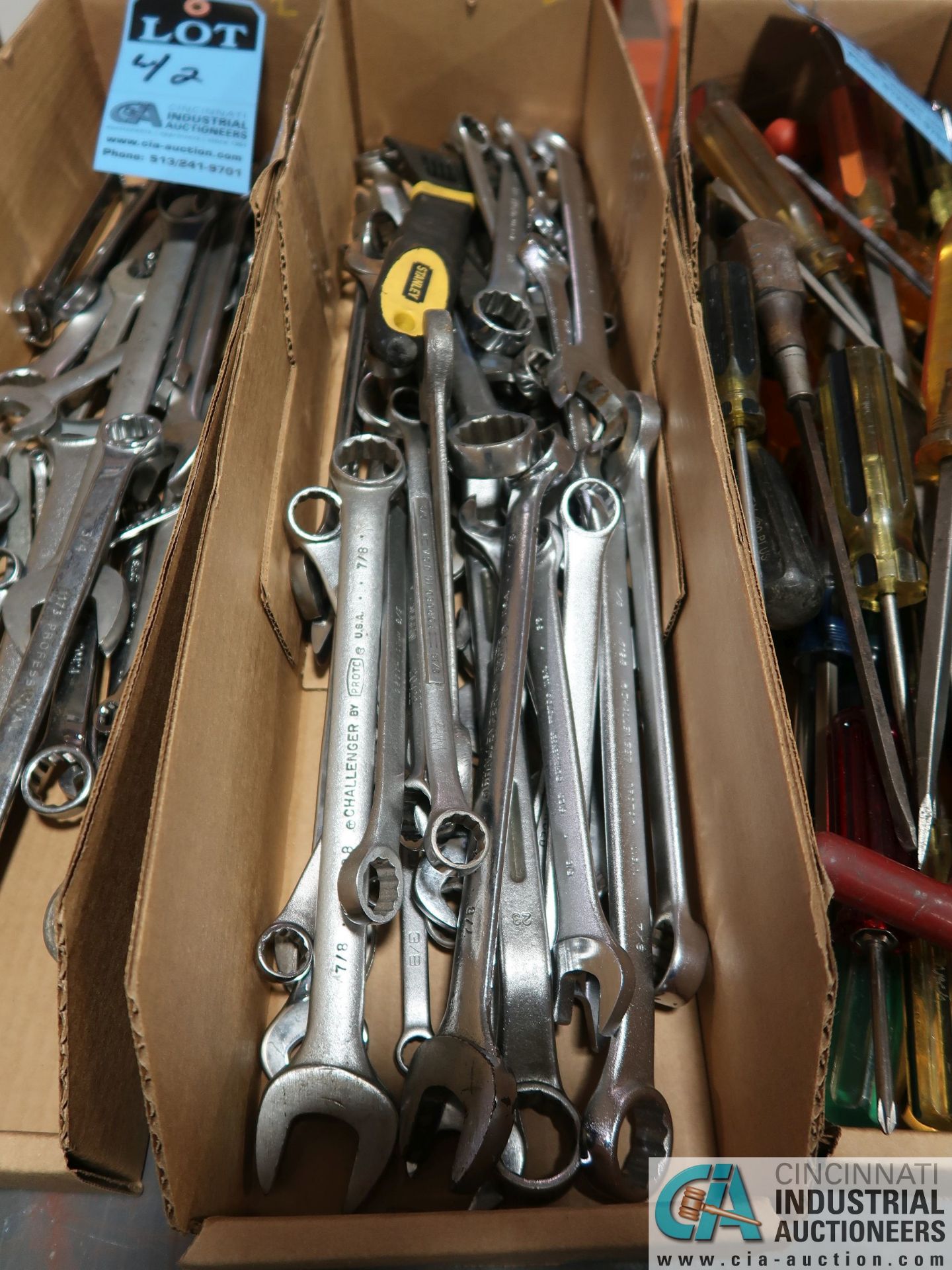 (LOT) (2) BOXES OF COMBINATION WRENCHES