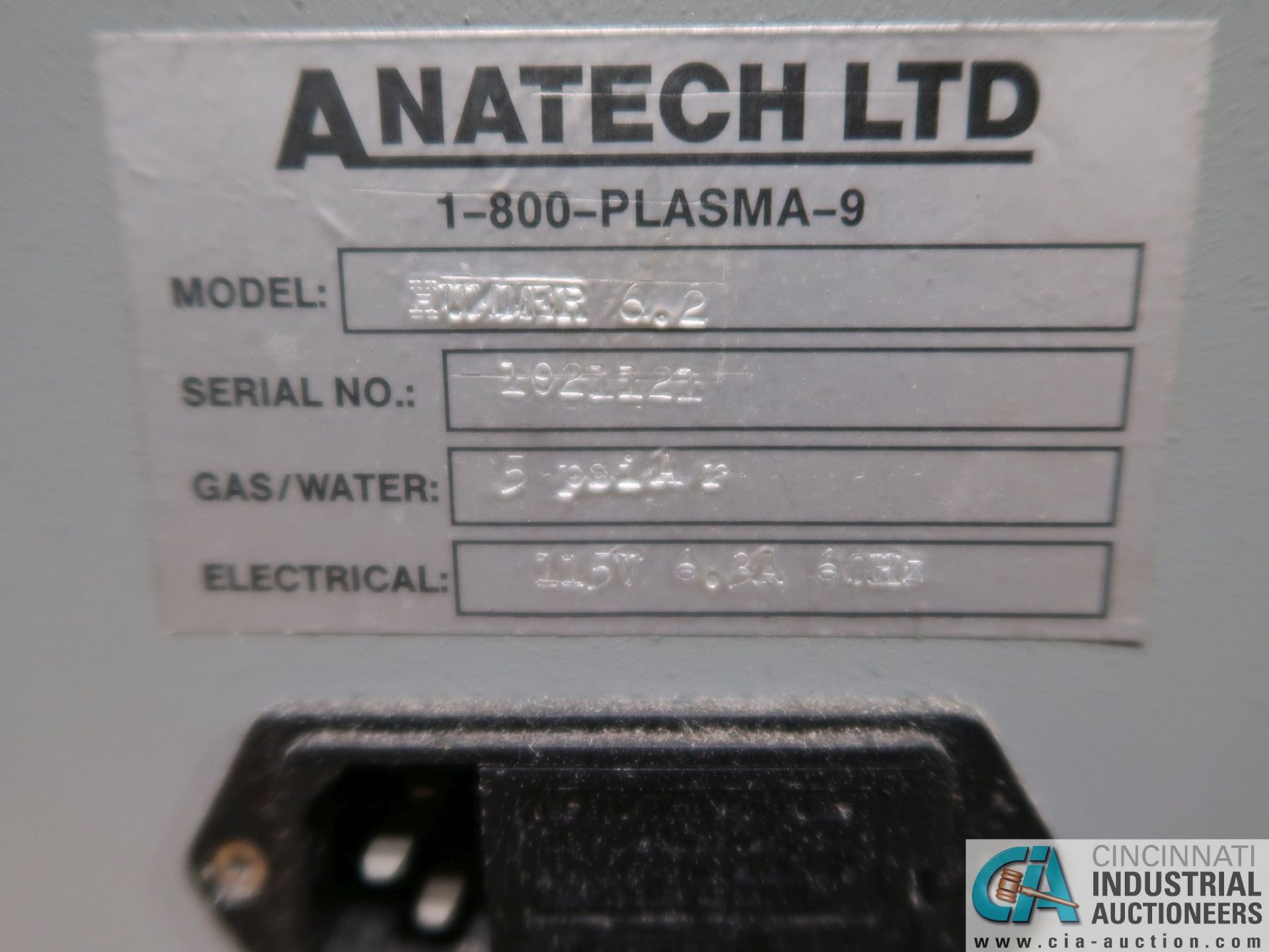ANATECH MODEL HUMMER 6.2+B62 SPUTTER COATING MACHINE; S/N 1021121 - Image 4 of 4