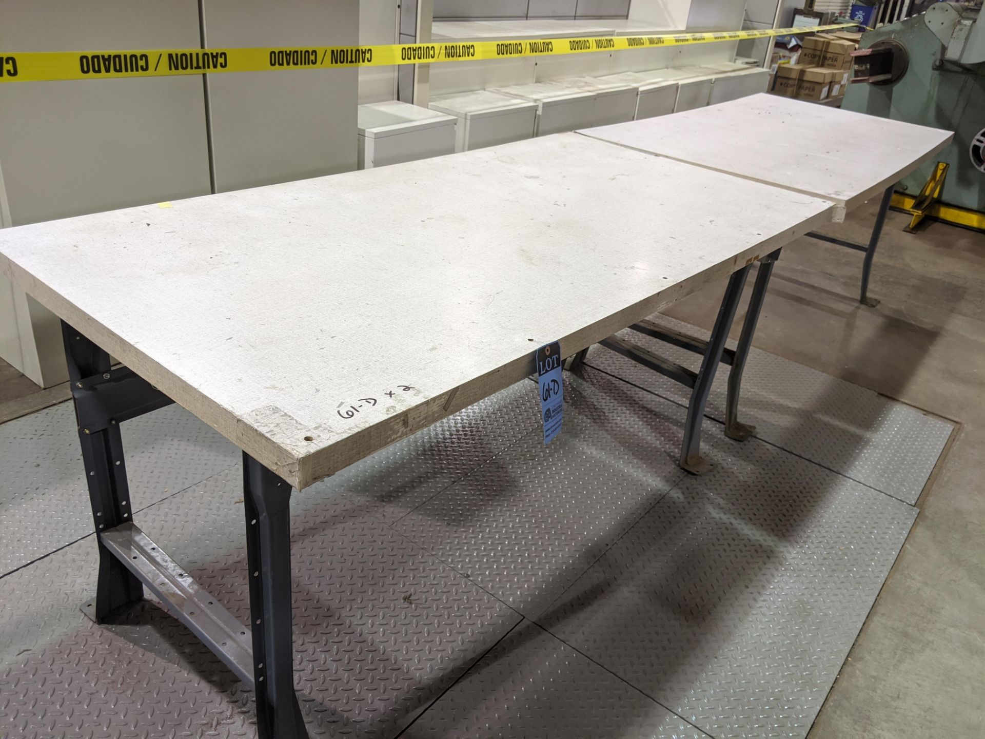 (2) 36" x 72 work tables - Image 2 of 2