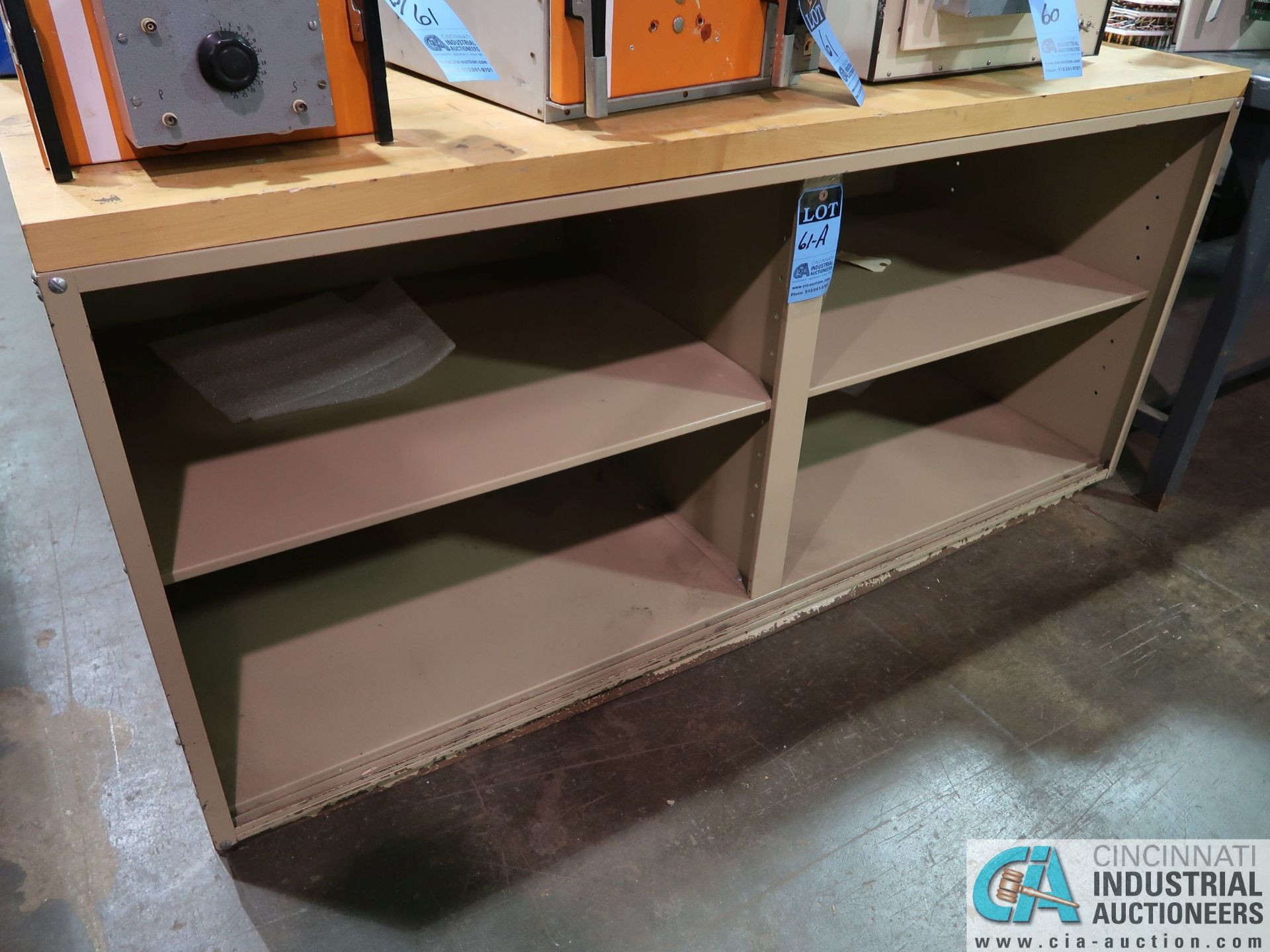 30" X 72" WOOD TOP CABINET