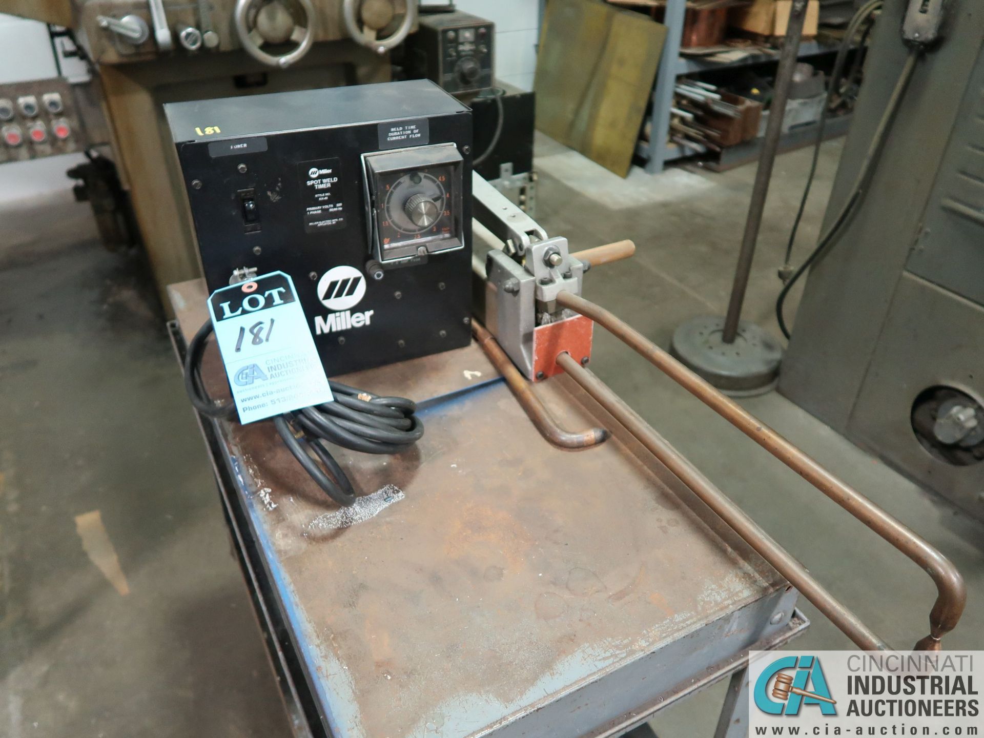 MILLER MODEL KH-40 SPOT WELDER, 18" THROAT, SINGLE PHASE