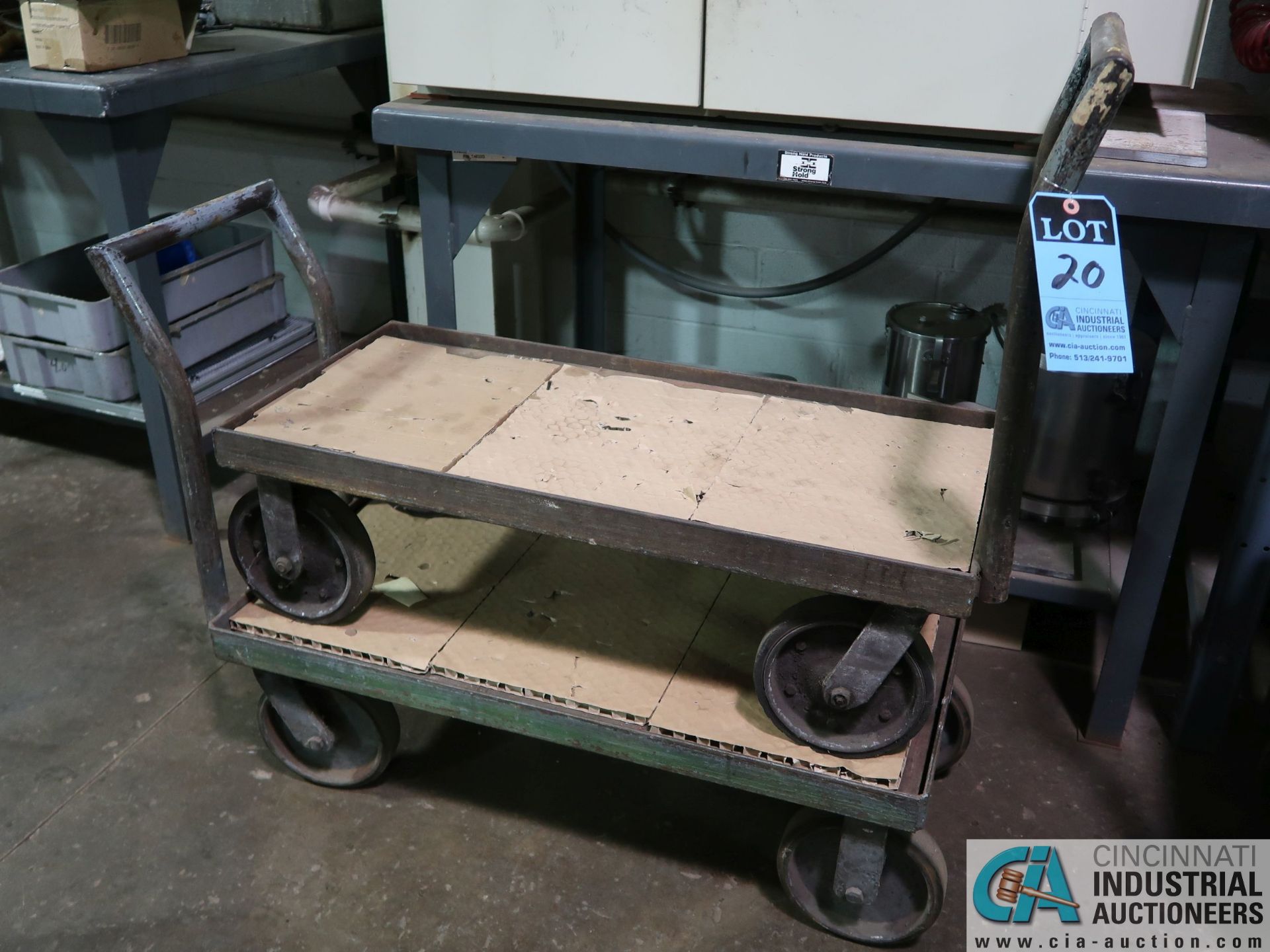 (LOT) (2) 16" X 36" WAREHOUSE CARTS