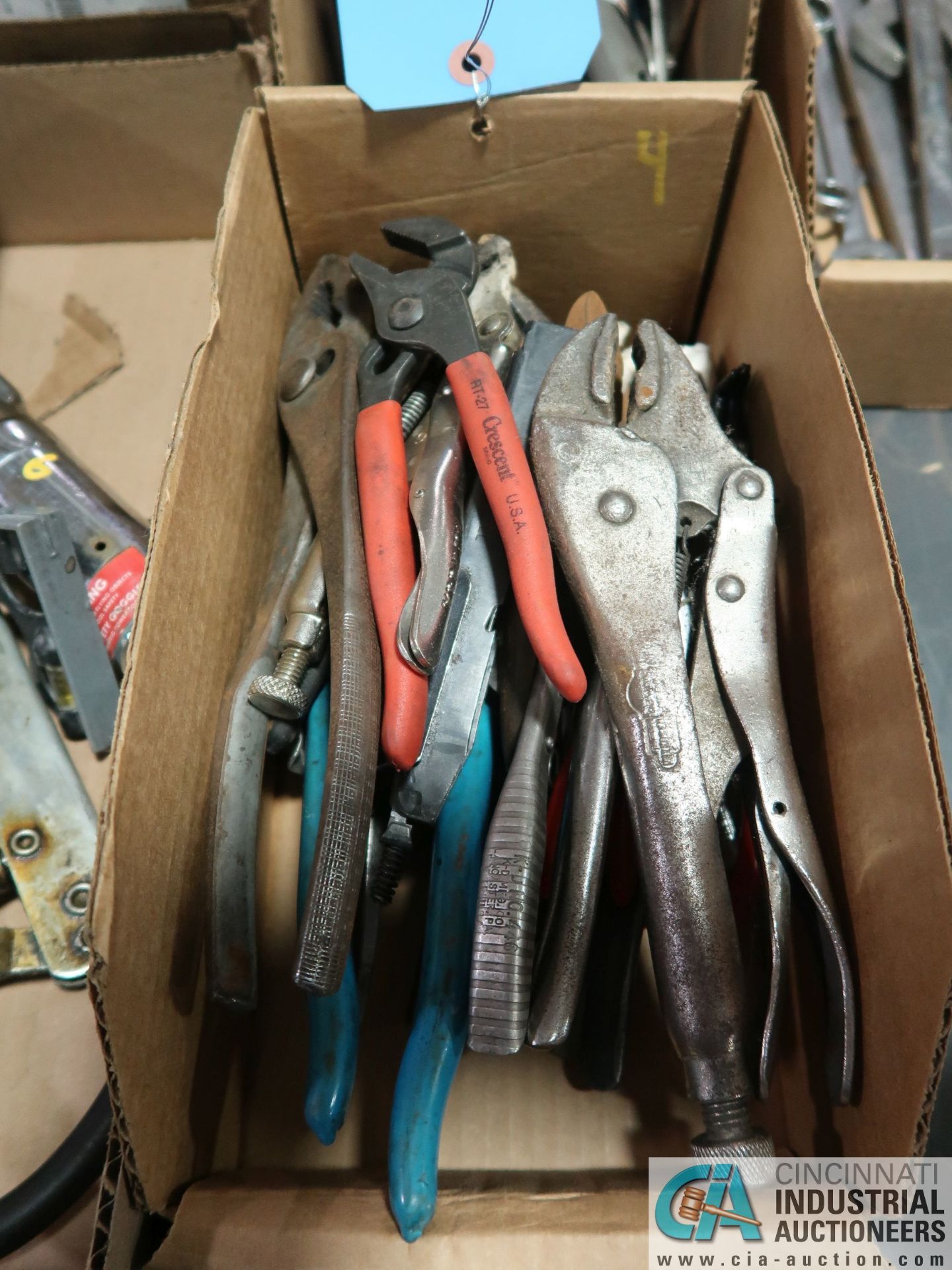 BOX OF PLIERS