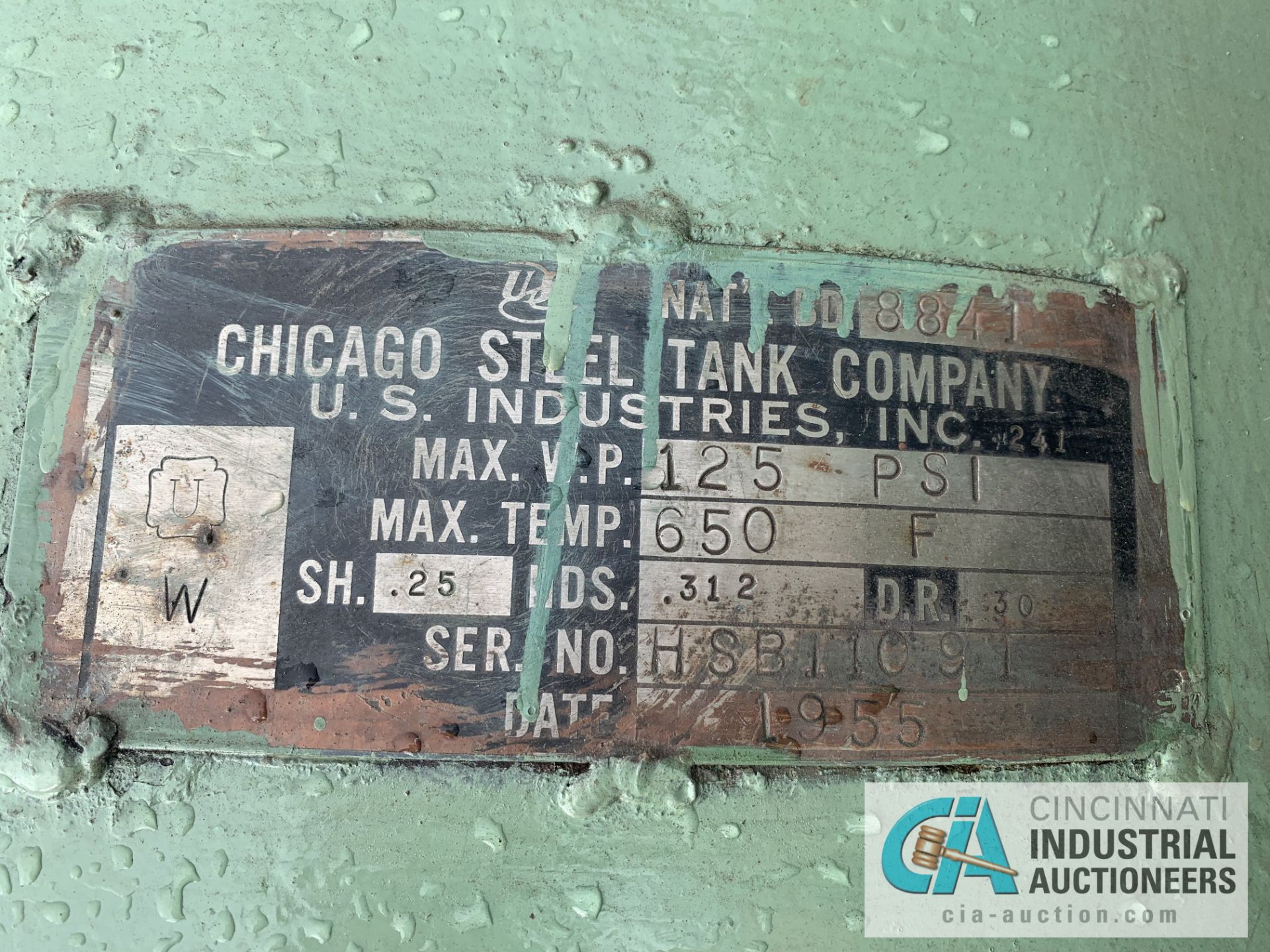 CHICAGO STEEL AIR TANK - $20.00 Rigging Fee Due to Onsite Rigger - Located in Holland, Ohio - Image 3 of 3