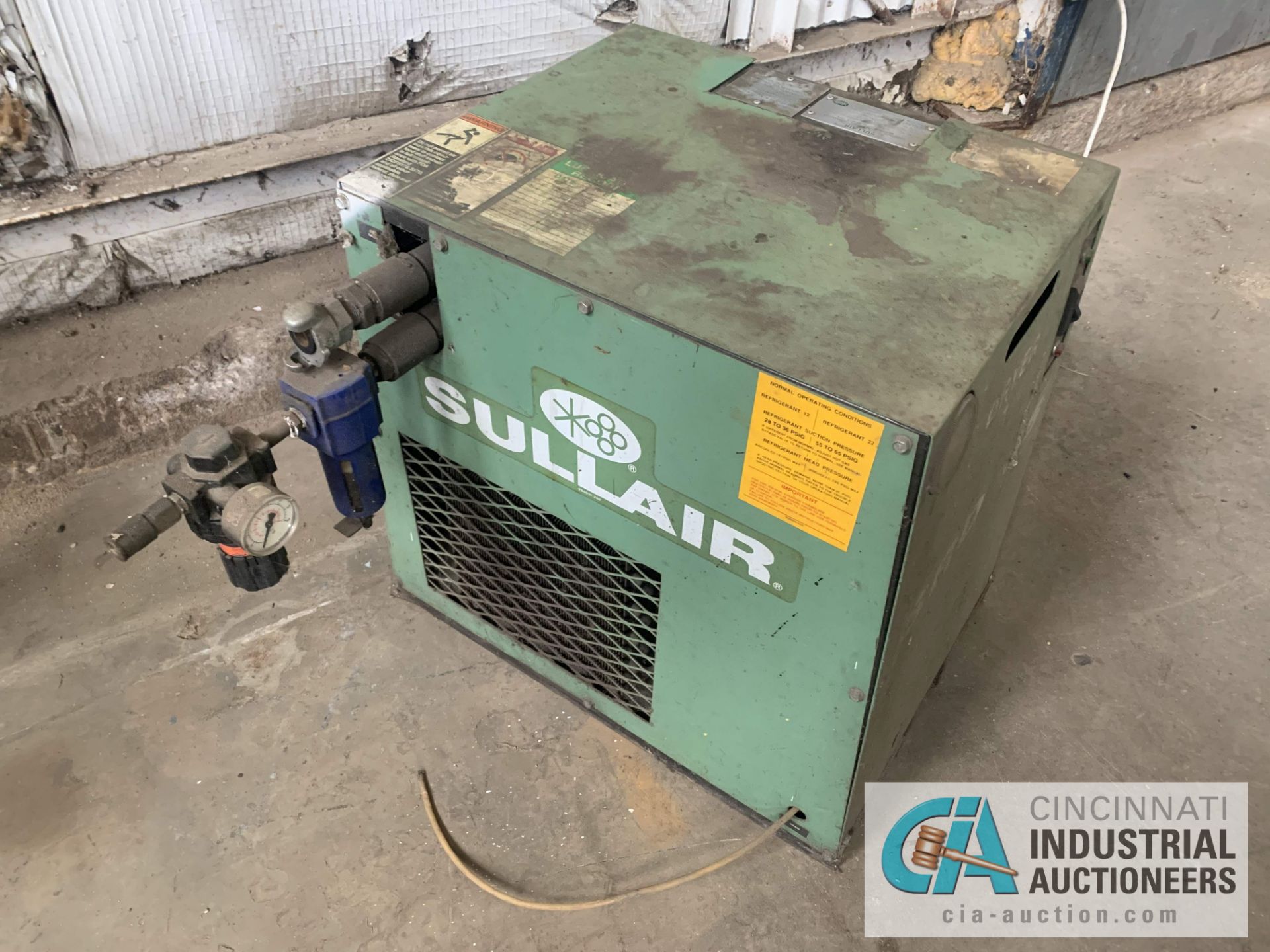 150 PSI SULLAIR MODEL SRD-35 A/C AIR DRYER - $20.00 Rigging Fee Due to Onsite Rigger - Located in