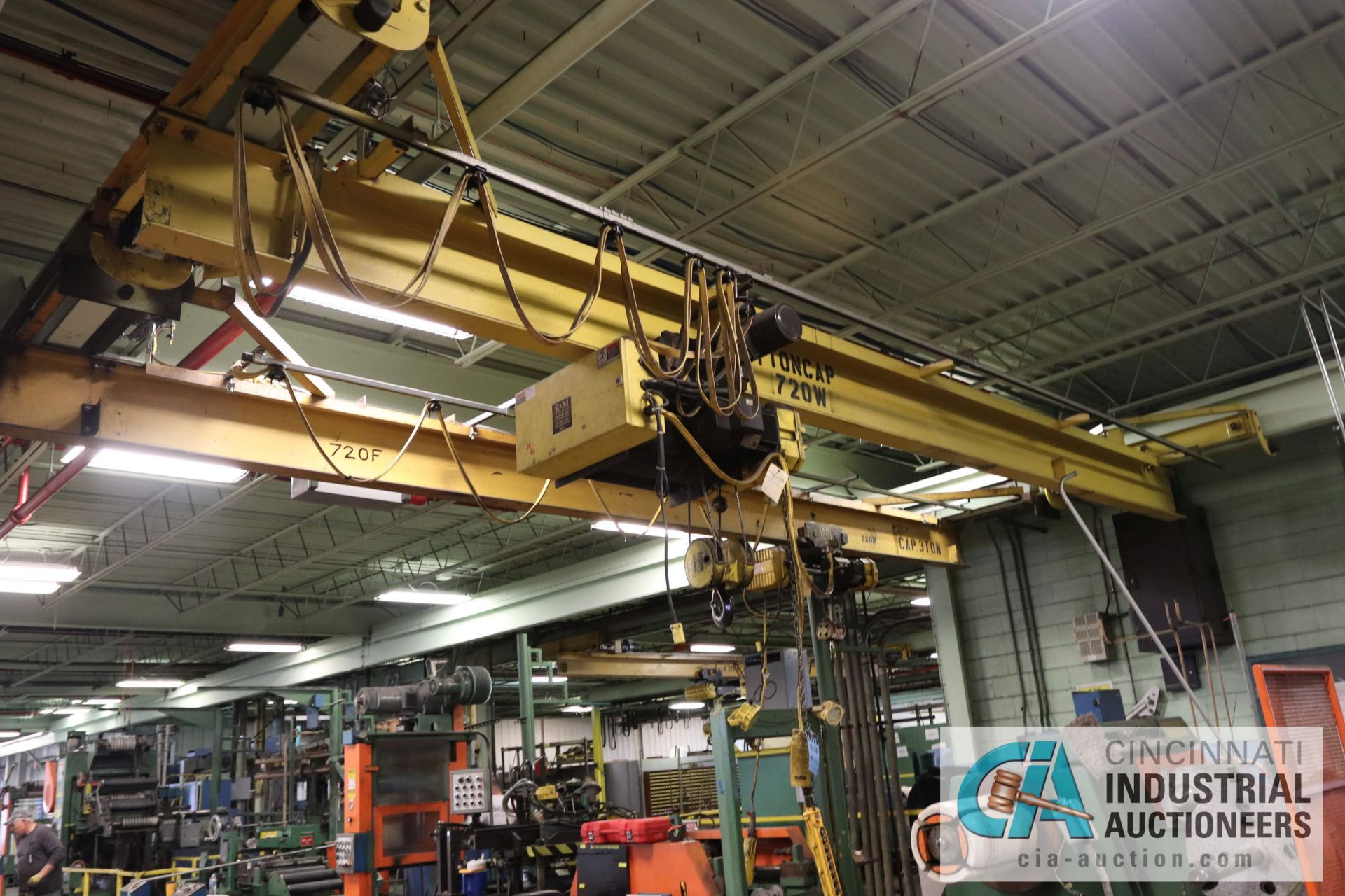 4 TON X 24' SPAN UNDERSLUNG BRIDGE CRANE W/ R&M UNDERSLUNG HOIST - $500.00 Rigging Fee Due to Onsite