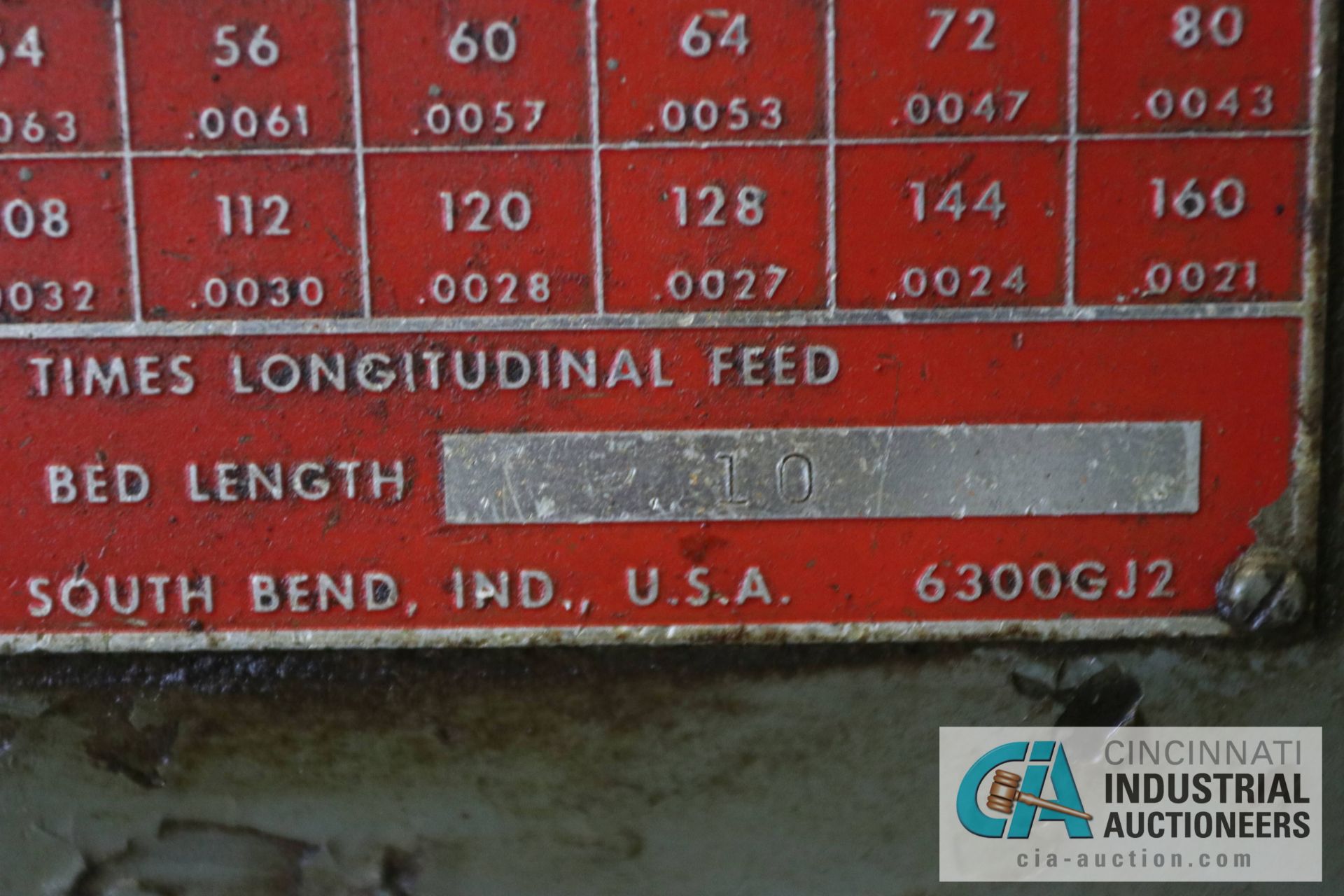 17" X 108" SOUTH BEND MODEL TURN-NADO CL-170-G ENGINE LATHE; 30 - 1050 RPM, DRO'S STEADY & FOLLOW - Image 5 of 10