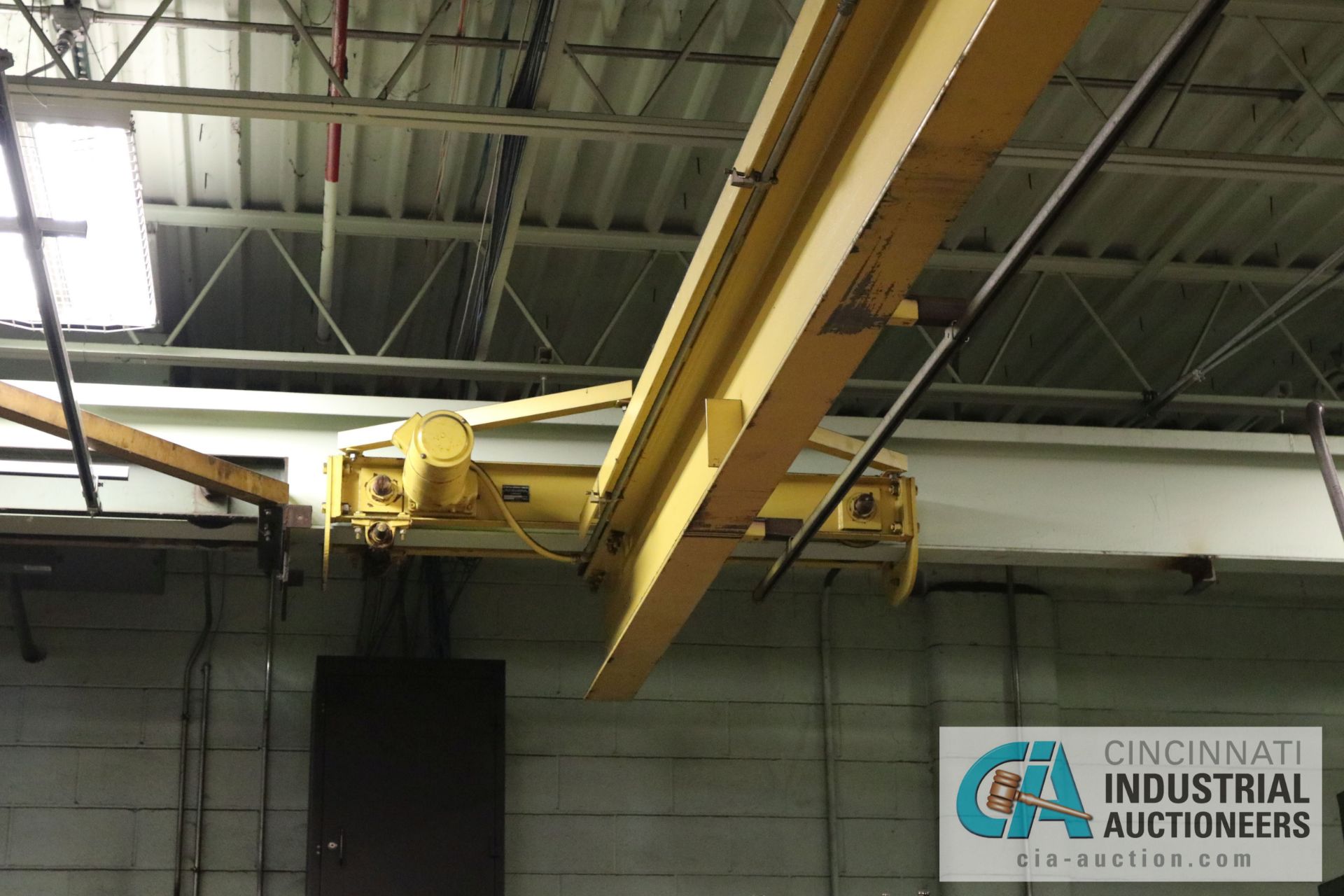 4 TON X 24' SPAN UNDERSLUNG BRIDGE CRANE W/ R&M UNDERSLUNG HOIST - $500.00 Rigging Fee Due to Onsite - Image 3 of 5