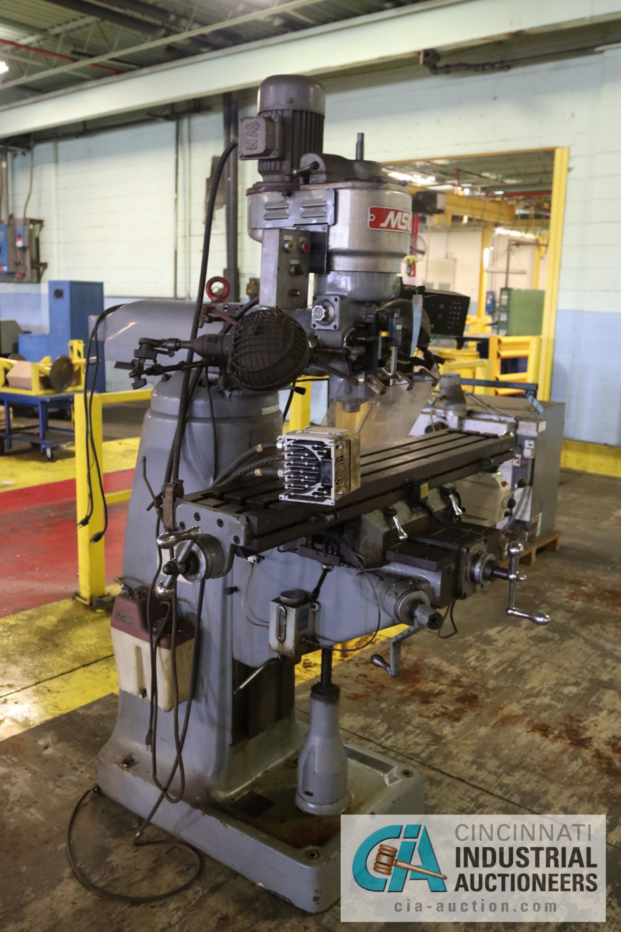 MSC RAM TYPE VERTICAL MILL; UPDATED VARIABLE SPEED CONTROL, DRO'S, POWER FEED, 1.8 KW - $200.00 - Image 6 of 7