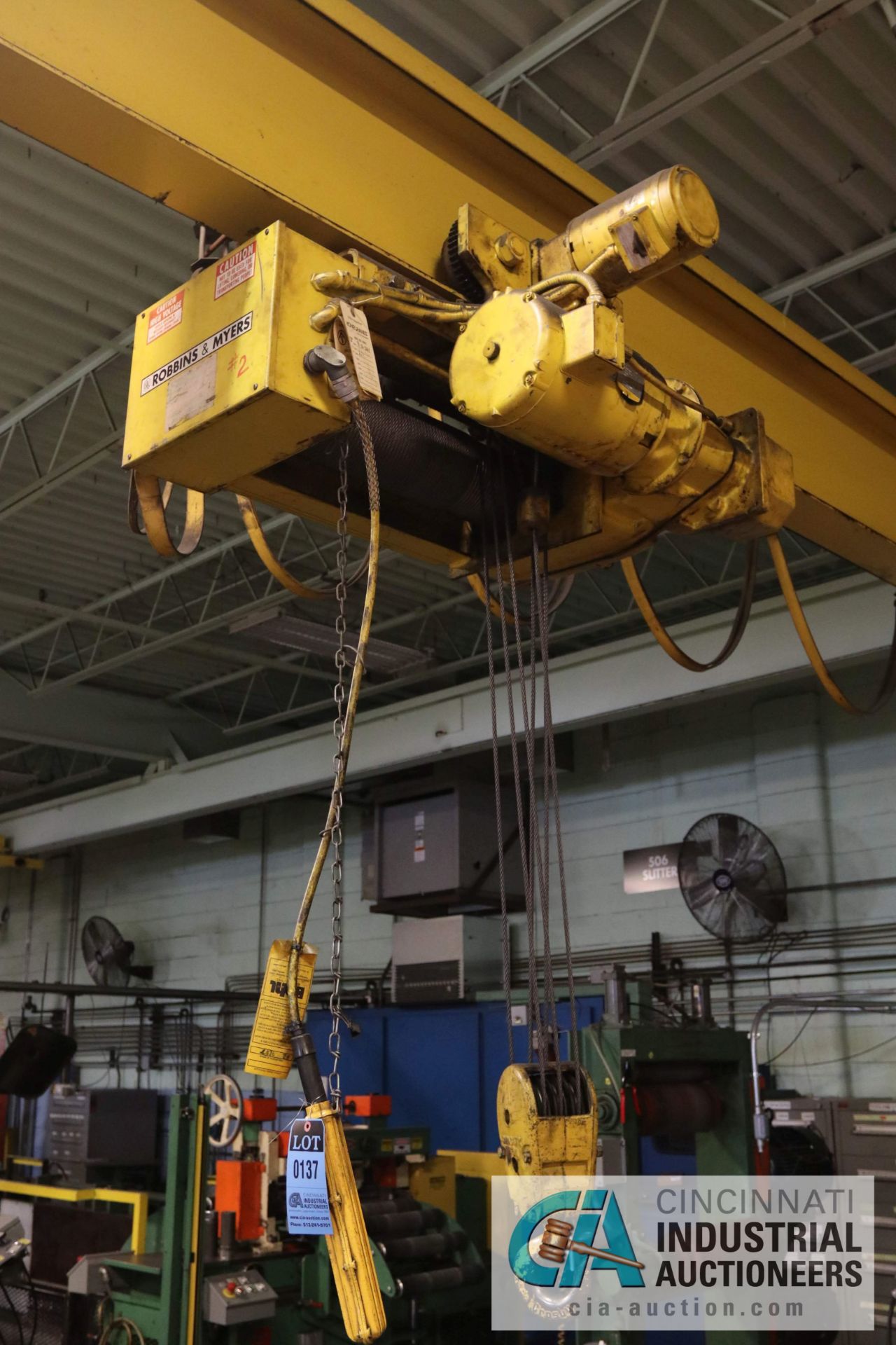 4 TON X 24' SPAN UNDERSLUNG BRIDGE CRANE W/ R&M UNDERSLUNG HOIST - $500.00 Rigging Fee Due to Onsite - Image 4 of 5