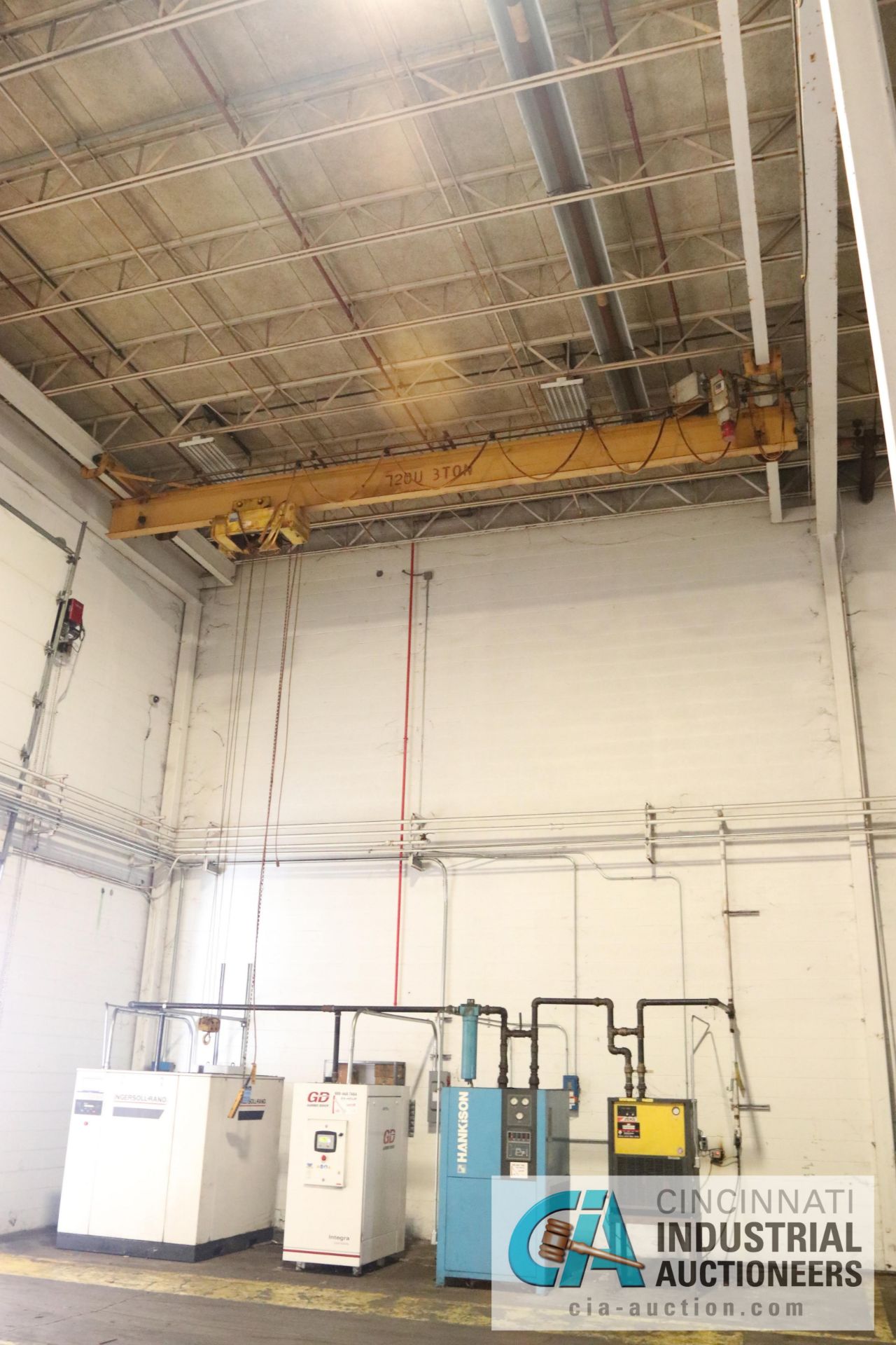 3 TON X 26' SPAN X 30' LIFT UNDERSLUNG BRIDGE CRANE W/ R&M UNDERSLUNG HOIST - $500.00 Rigging Fee - Image 5 of 6