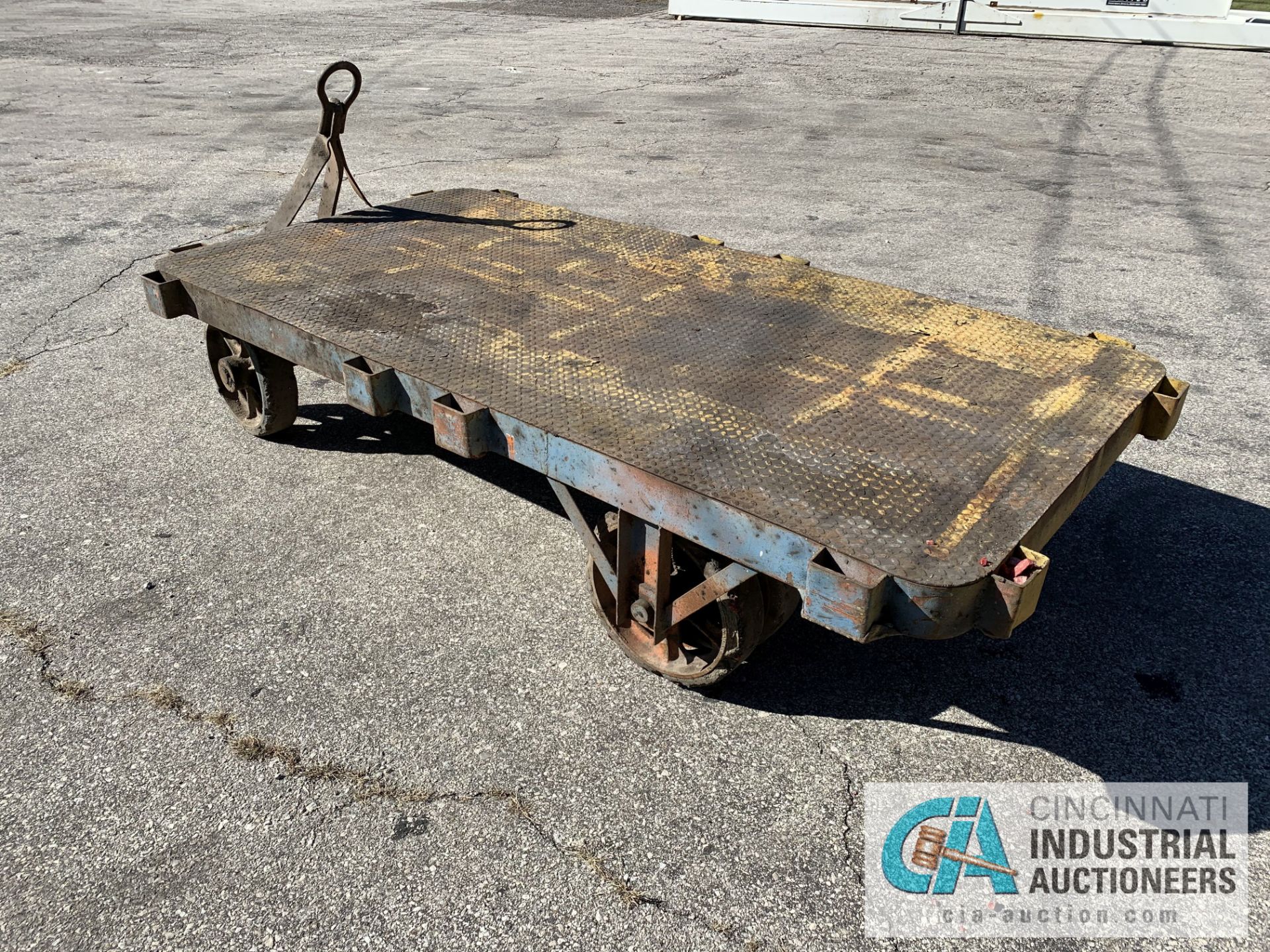48" X 96" LOW PROFILE HEAVY DUTY STEEL TRANSFER CART - $20.00 Rigging Fee Due to Onsite Rigger - - Image 2 of 2