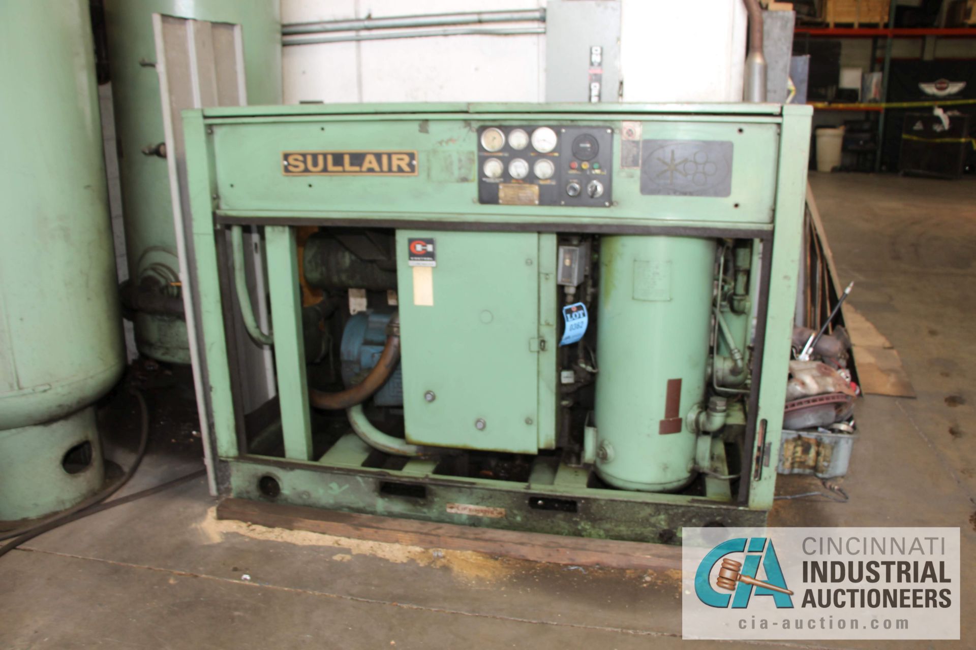 50 HP SULLAIR MODEL 12B-50L ROTARY SCREW AIR COMPRESOR - $50.00 Rigging Fee Due to Onsite Rigger -