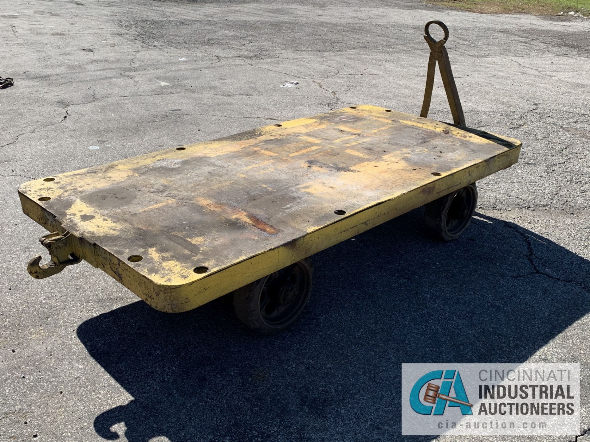 48" X 96" LOW PROFILE HEAVY DUTY STEEL TRANSFER CART - $20.00 Rigging Fee Due to Onsite Rigger - - Image 2 of 2