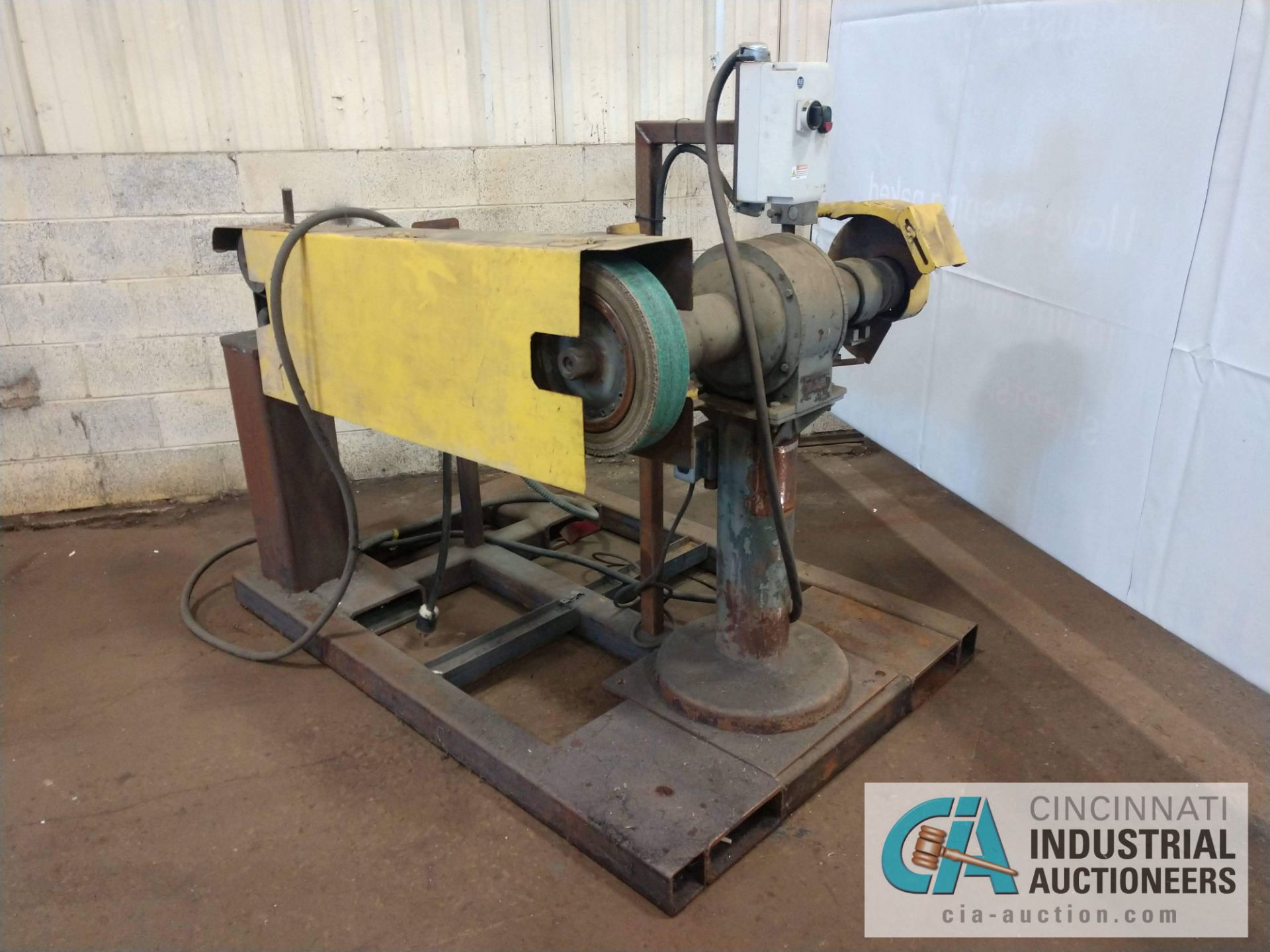 MOTOR GENERATOR BACKSTAND BELT GRINDER - $20.00 Rigging Fee Due to Onsite Rigger - Located in