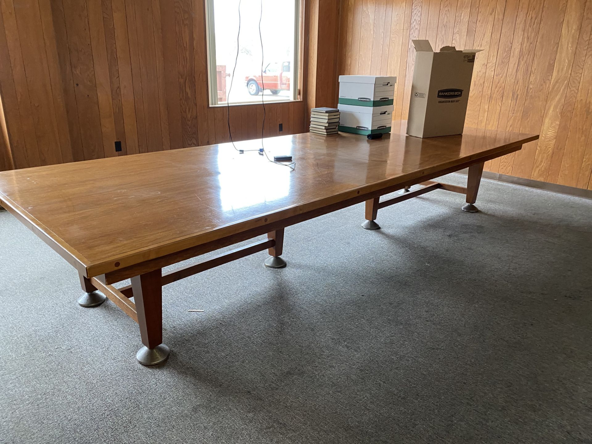 CONFERENCE ROOM TABLE - $100.00 Rigging Fee Due to Onsite Rigger - Located in Bryan, Ohio - Image 2 of 2