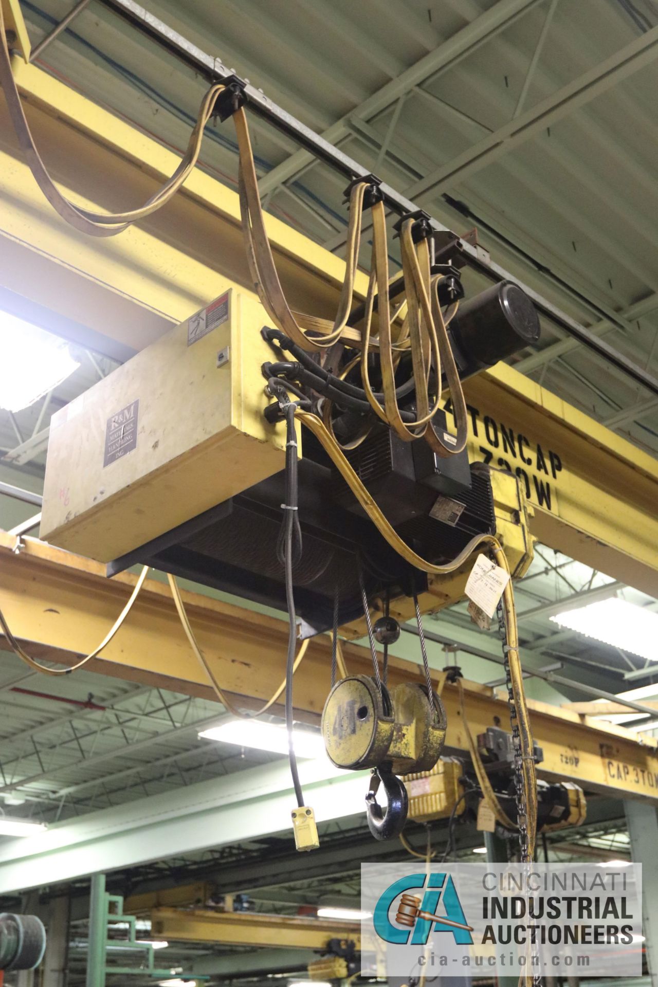 4 TON X 24' SPAN UNDERSLUNG BRIDGE CRANE W/ R&M UNDERSLUNG HOIST - $500.00 Rigging Fee Due to Onsite - Image 2 of 5