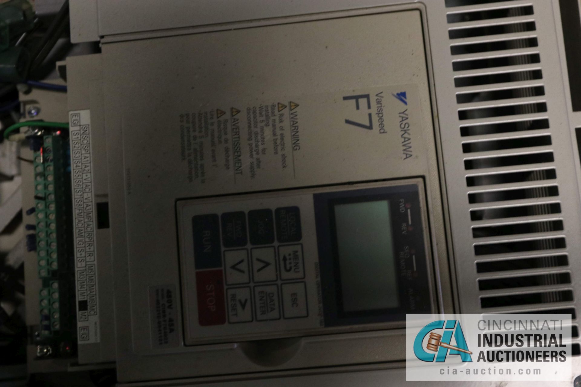 YASKAWA MODEL F7 VARISPEED VARIABLE SPEED CONTROL - Located in Bryan, Ohio - Image 2 of 2