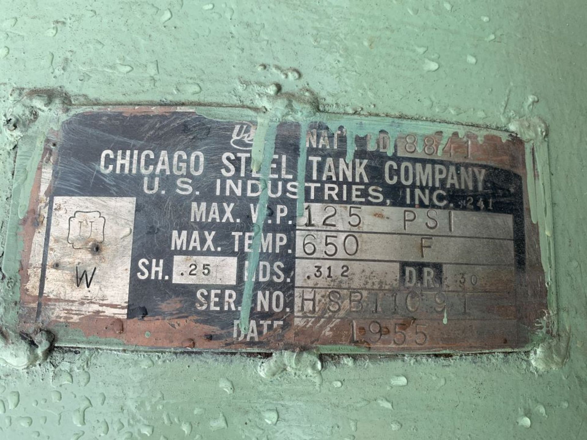 CHICAGO STEEL AIR TANK - $20.00 Rigging Fee Due to Onsite Rigger - Located in Holland, Ohio - Image 3 of 3