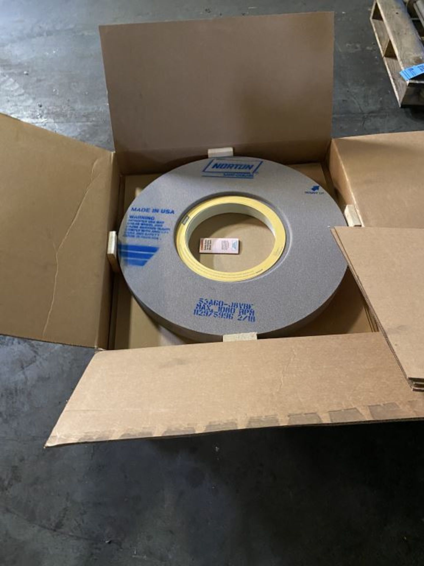 NEW NORTON GRINDING WHEEL - $10.00 Rigging Fee Due to Onsite Rigger - Located in Bryan, Ohio - Image 2 of 3