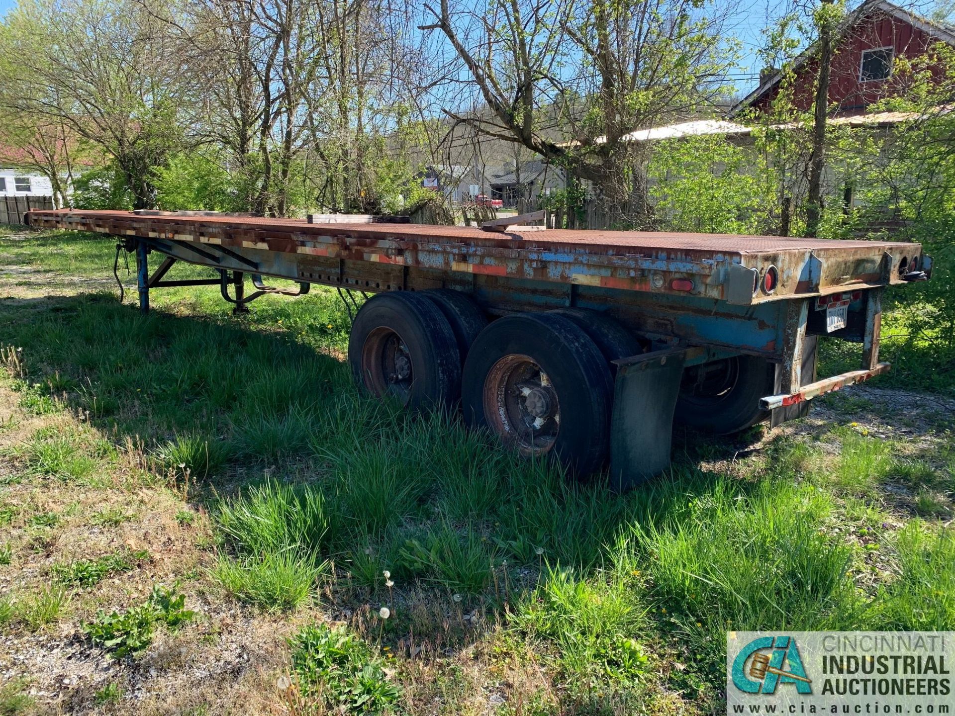 40' FLAT BED TRAILER; YARD USE ONLY (NO TITLE) - Image 4 of 7
