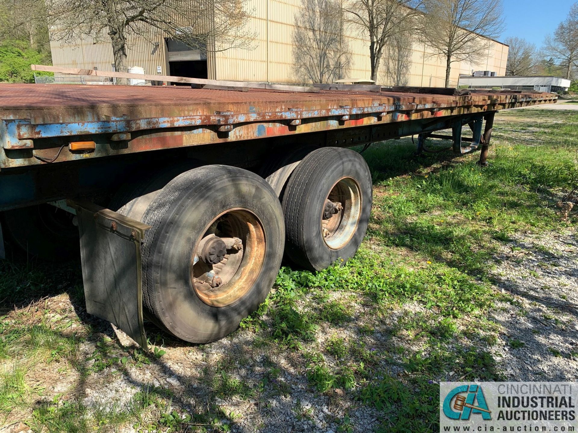 40' FLAT BED TRAILER; YARD USE ONLY (NO TITLE) - Image 7 of 7