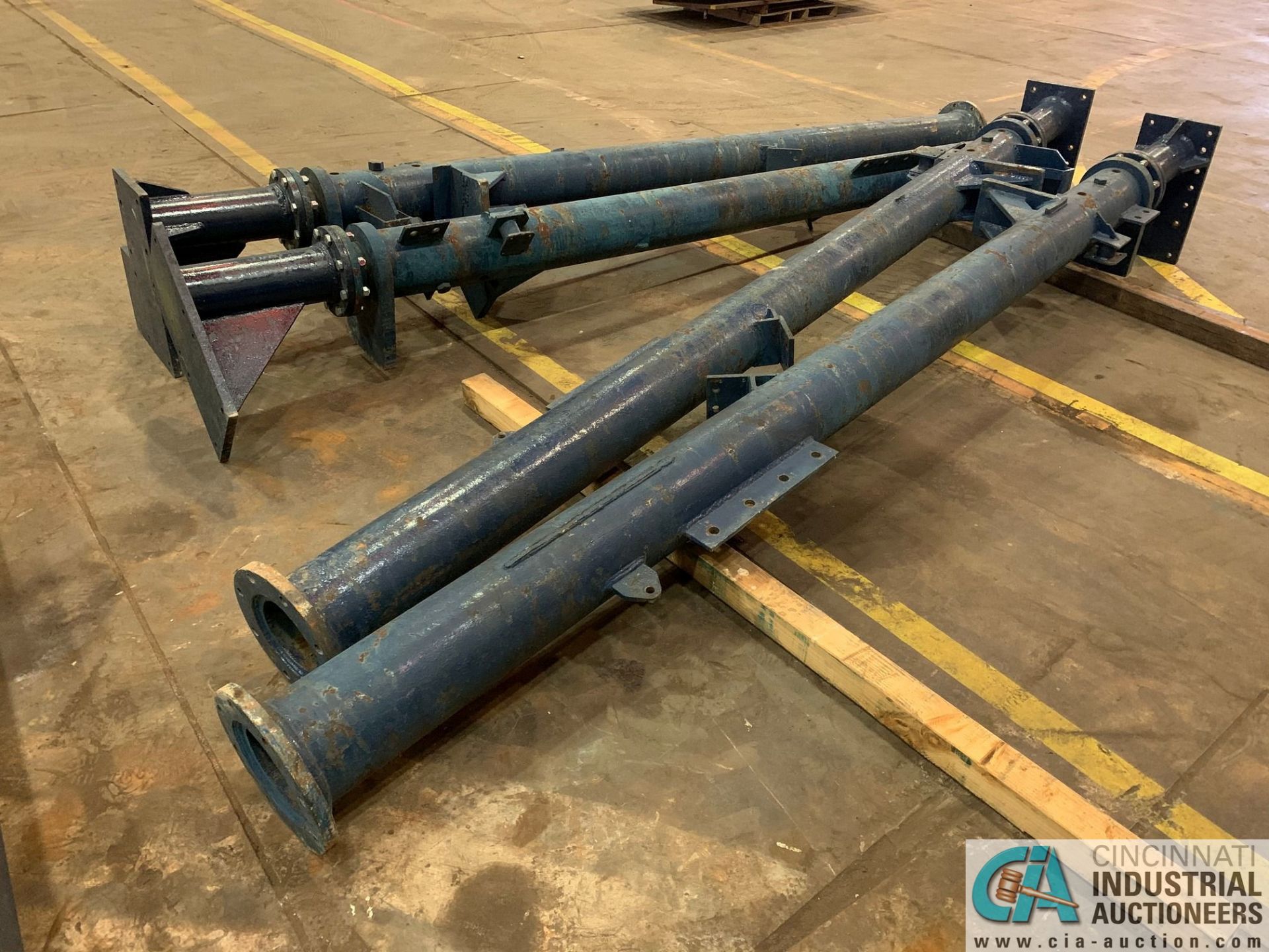 APPROX. 30 TON ROUND TUBULAR ROLLING GANTRY SYSTEM; (2) 176" O.A. LENGTH X 25" HIGH MOTORIZED TRUCKS - Image 10 of 20