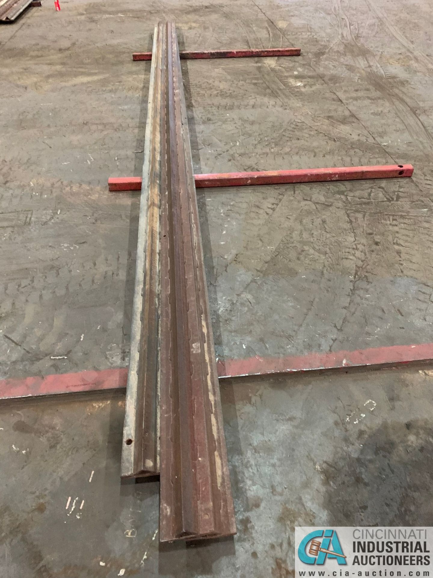 (LOT) ANGLE IRON GANTRY TRACK; APPROX. (14) 20' LONG & (9) 10' & UNDER - Image 6 of 7