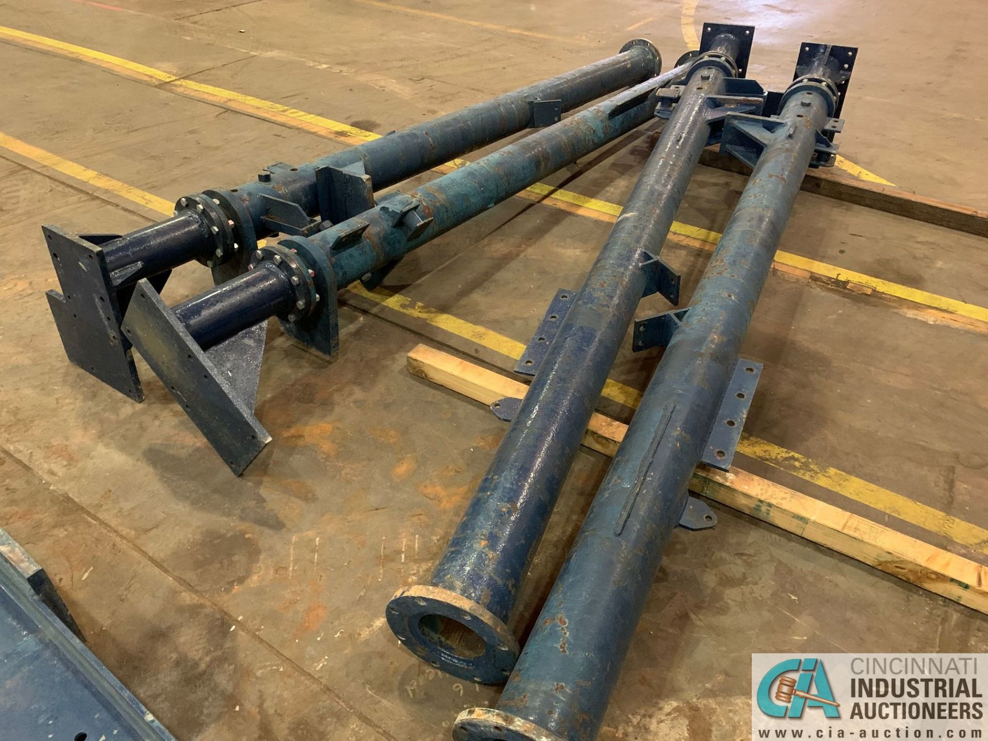 APPROX. 30 TON ROUND TUBULAR ROLLING GANTRY SYSTEM; (2) 176" O.A. LENGTH X 25" HIGH MOTORIZED TRUCKS - Image 11 of 20