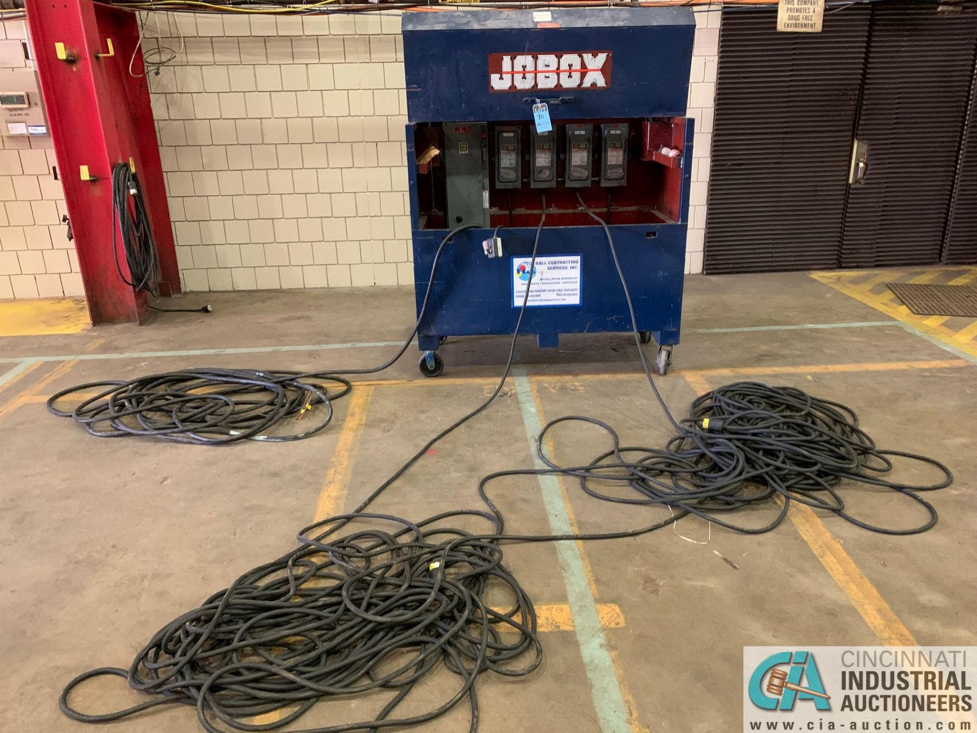 GANTRY ELECTRICAL SYSTEM IN JOB BOX W/ DISCONNECT & (4) SWITCHES & WIRE