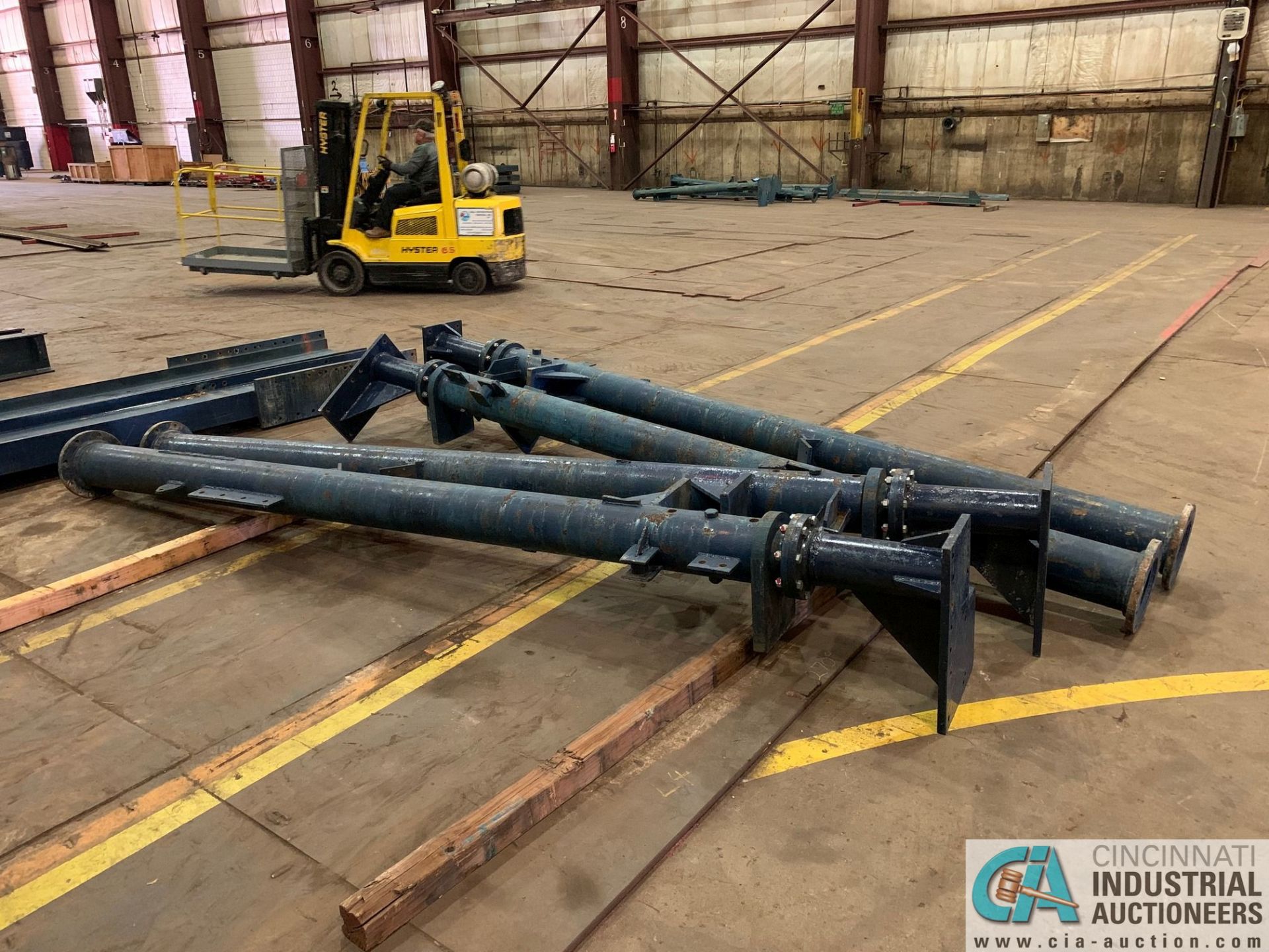 APPROX. 30 TON ROUND TUBULAR ROLLING GANTRY SYSTEM; (2) 176" O.A. LENGTH X 25" HIGH MOTORIZED TRUCKS - Image 9 of 20