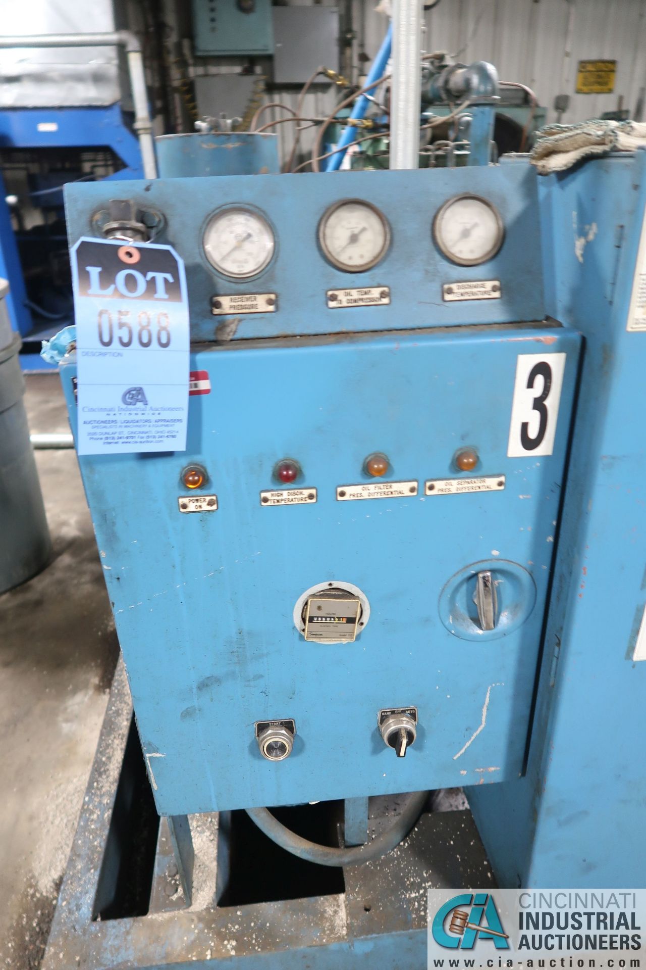 50 HP QUINCY AIR COMPRESSOR ** OUT OF SERVICE ** - Image 2 of 5