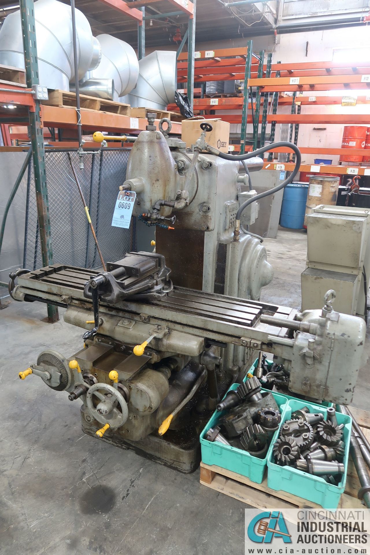 K&T NO. 2 UNIVERSAL MILLING MACHINE; 12" X 54" TABLE