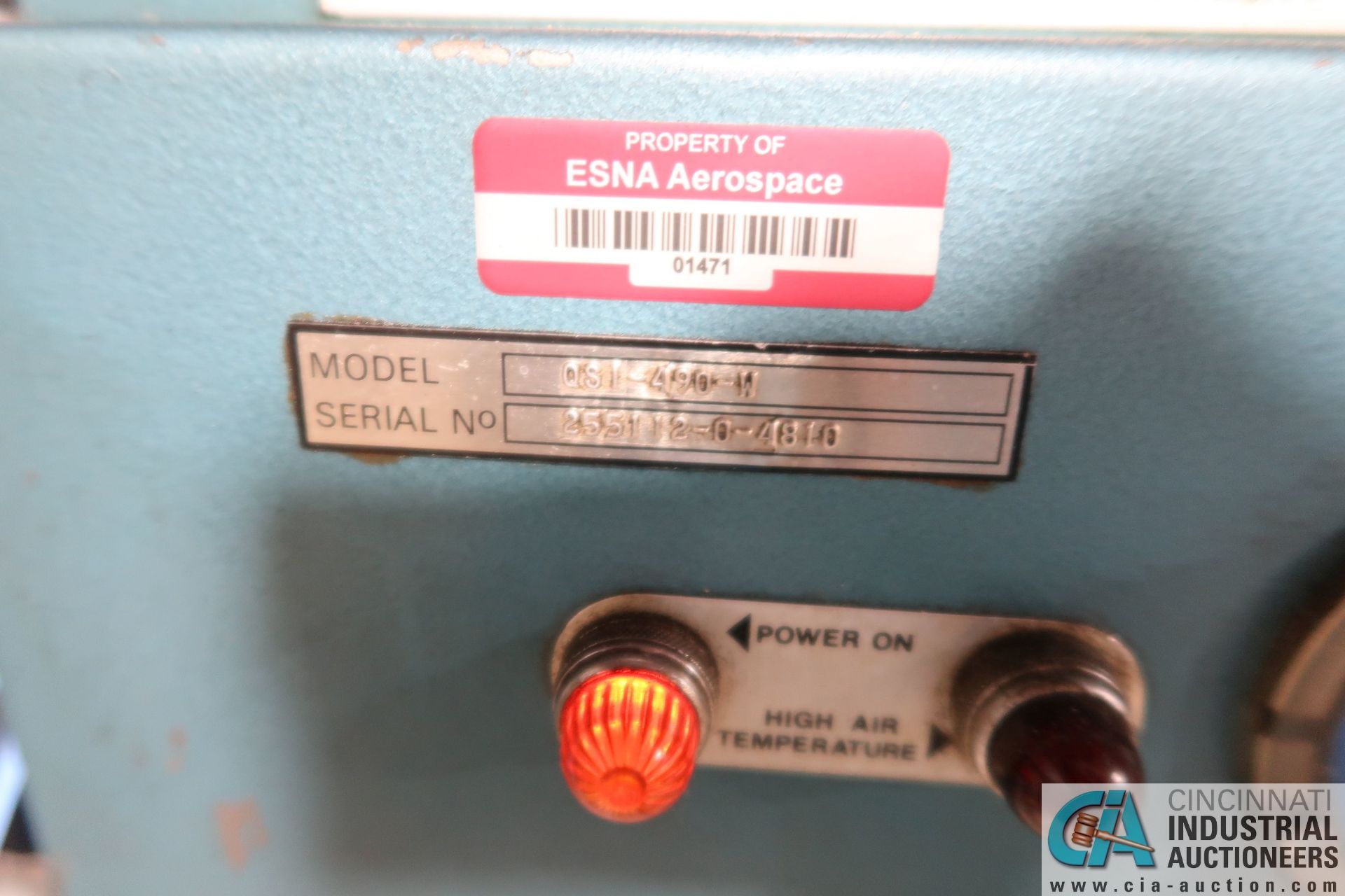 100 HP QUINCY MODEL Q490 AIR COMPRESSOR; S/N 255112-0 - Image 3 of 6