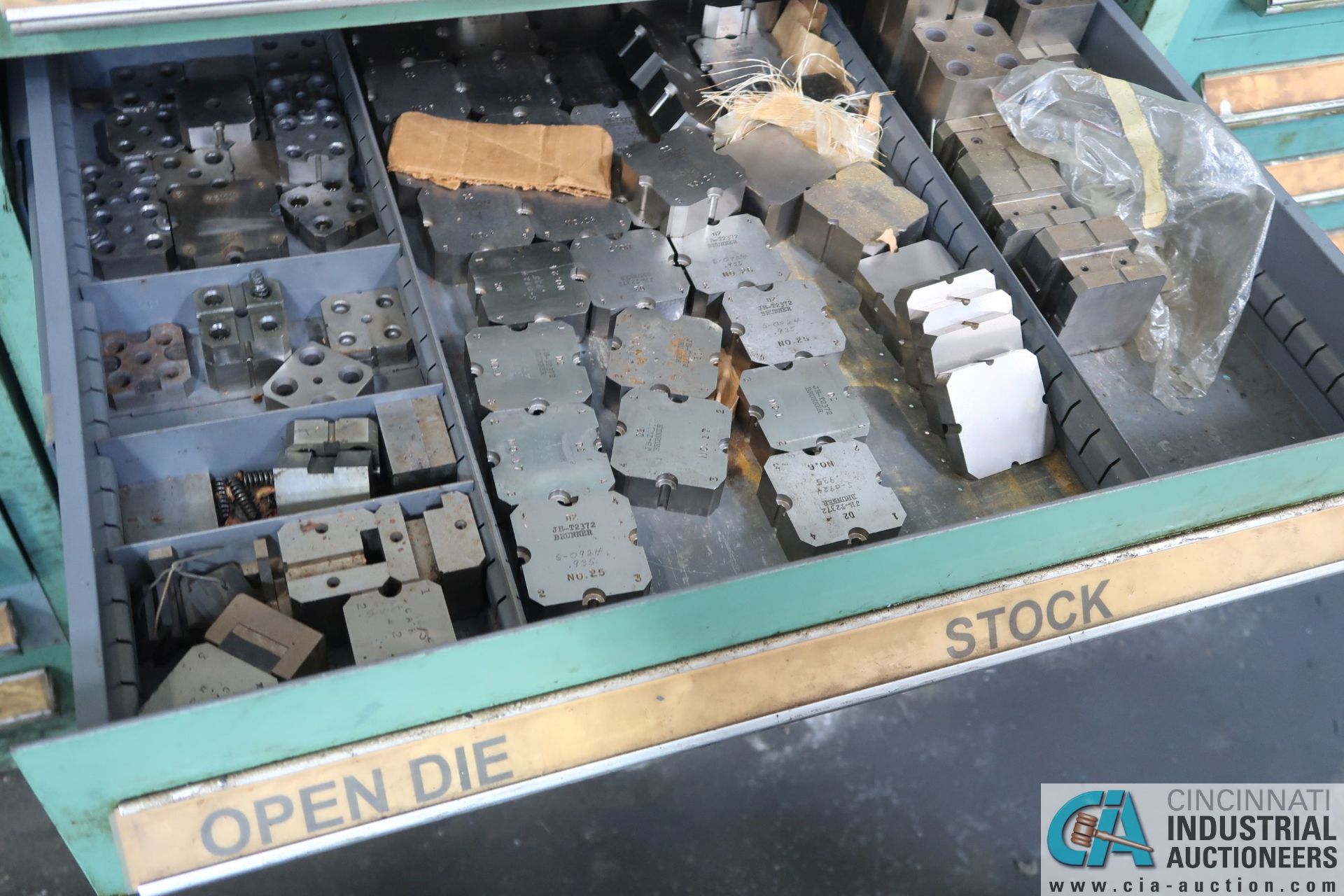 (LOT) TOOLING CABINET WITH DIES - Image 10 of 13
