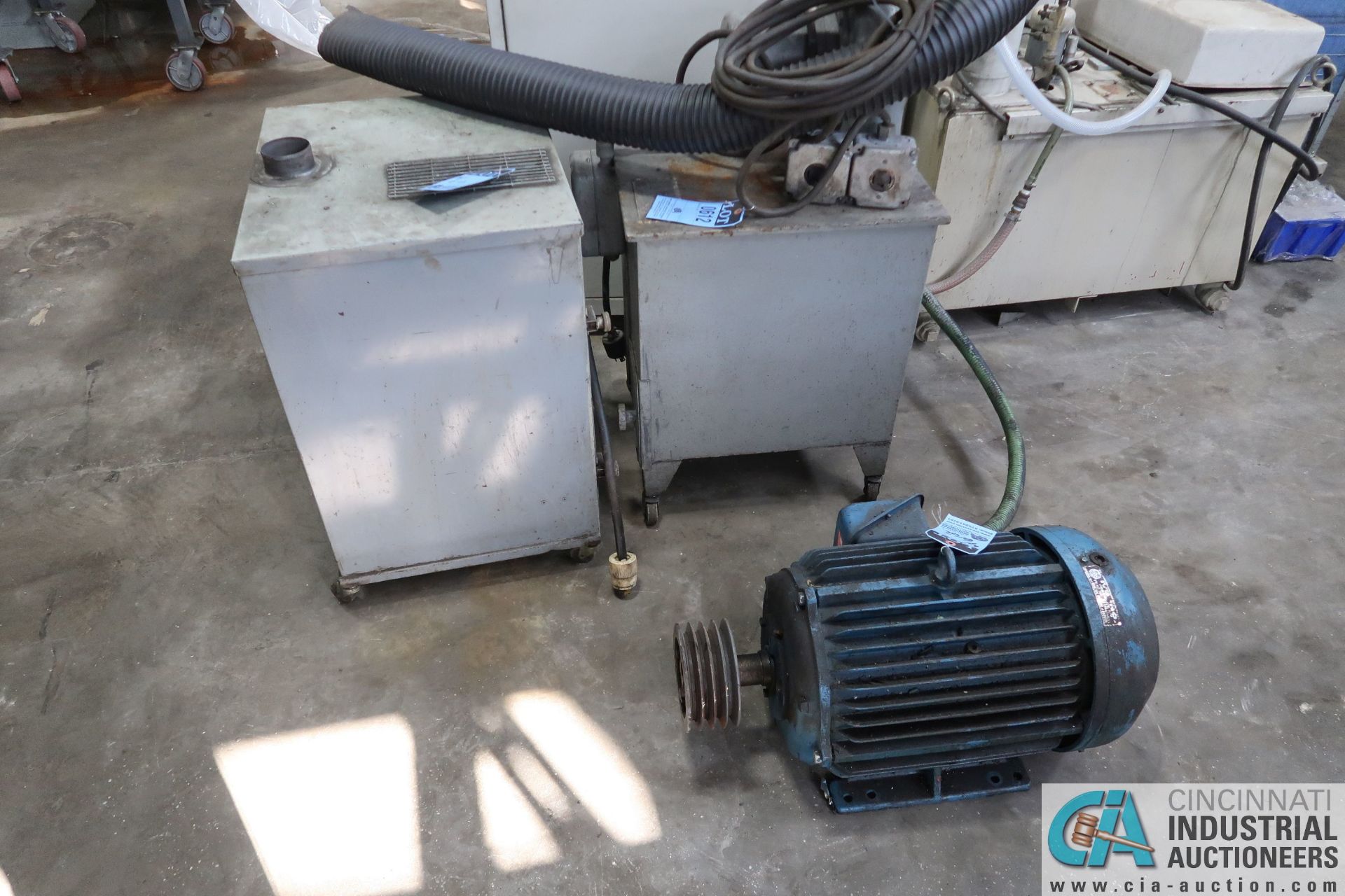 (LOT) BROWN & SHARPE DUST COLLECTOR AND ELECTRIC MOTOR