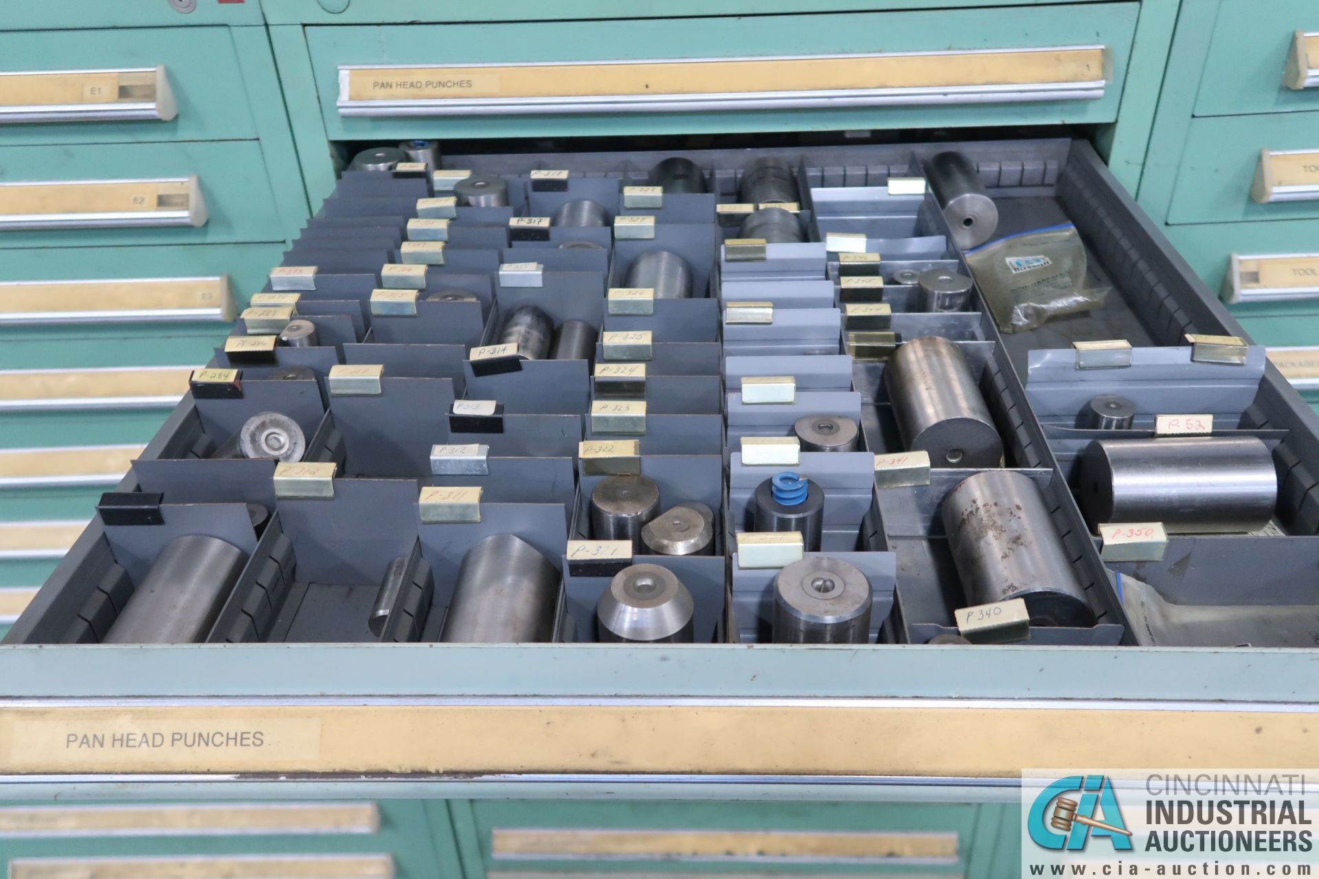 (LOT) TOOLING CABINET; PUNCHES, DIES, CHAMGERED DIES - Image 3 of 12