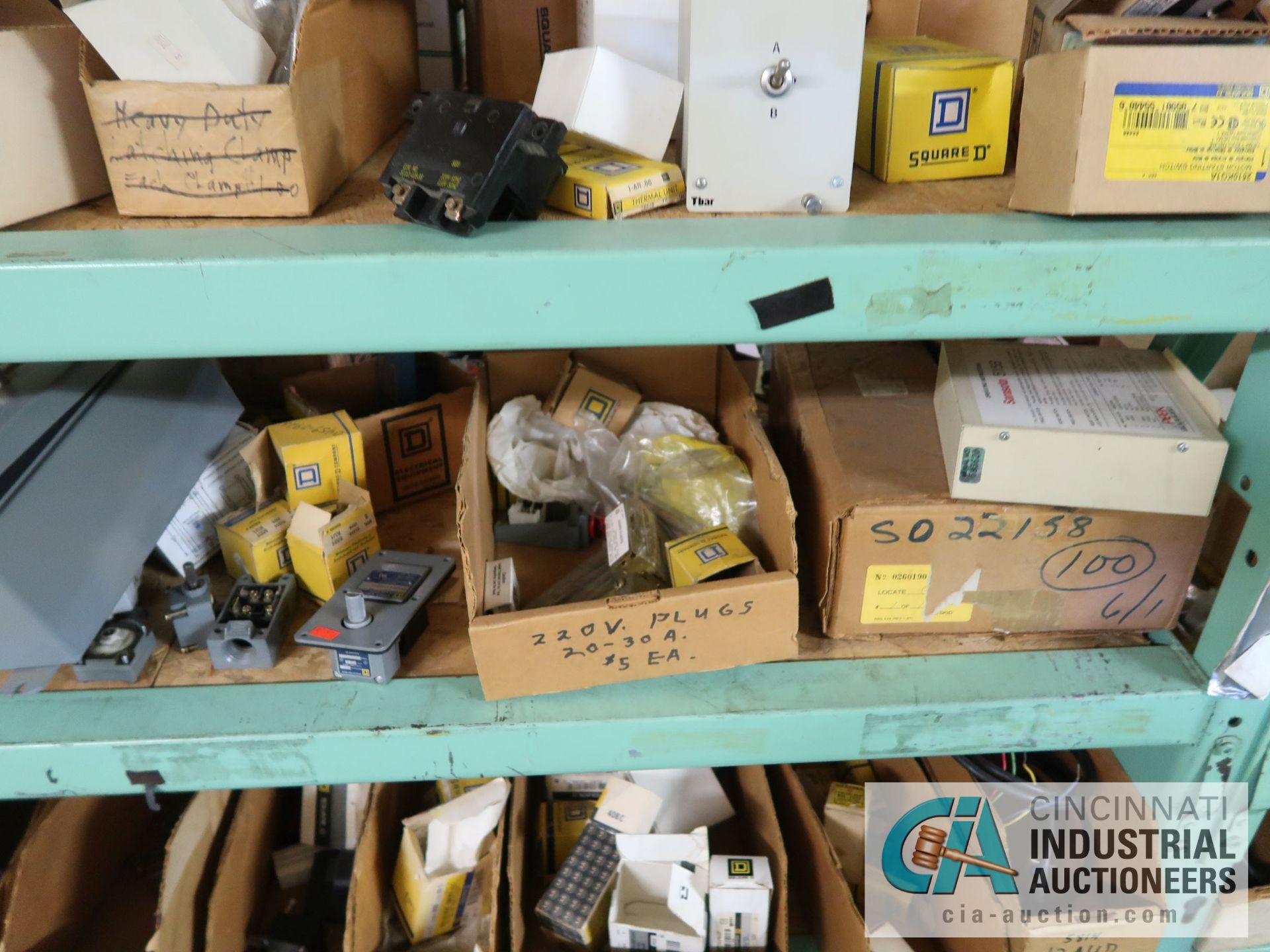 (LOT) CONTENTS OF (3) SECTION GREEN RACK - ALLEN BRADLEY ELECTRICAL COMPONENTS, INDUSTRIAL - Image 5 of 25
