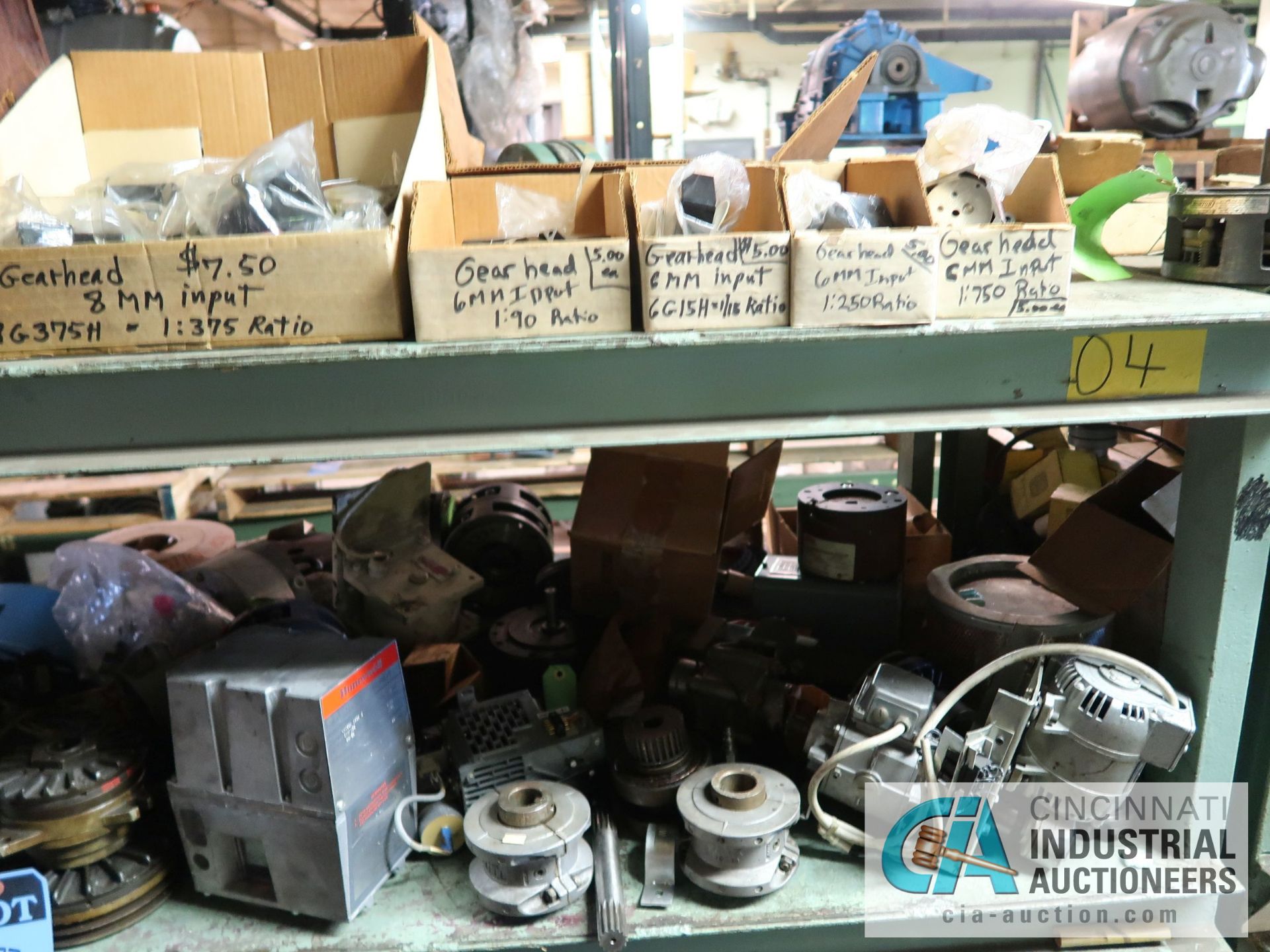 (LOT) MACHINE PARTS, COMPRESSORS, REDUCERS, GEARS, MOTORS, AND OTHER (4) SECTIONS RACK - Image 17 of 28
