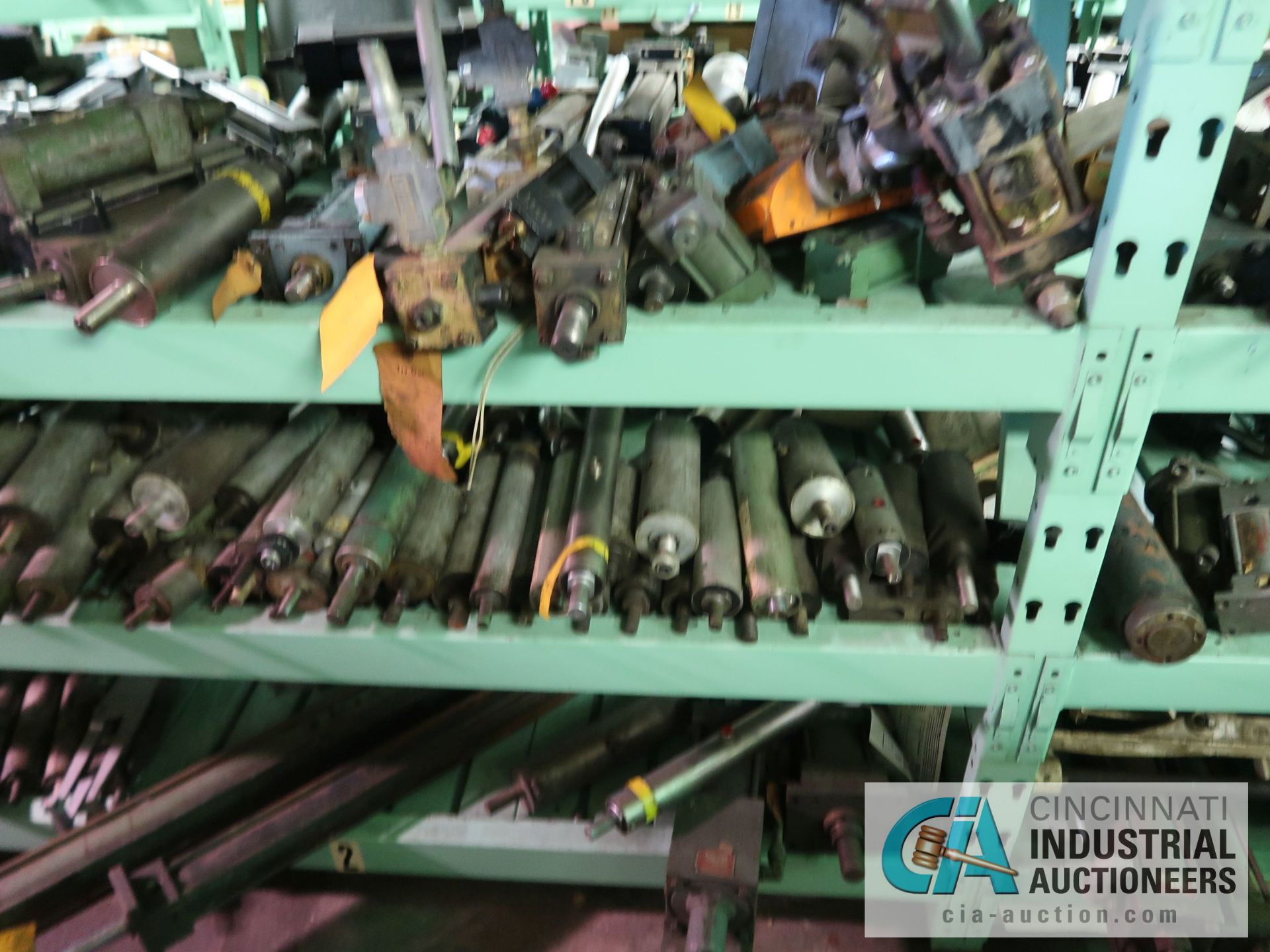 CONTENTS OF (6) RACKS INCLUDING MISCELLANEOUS PNEUMATIC CYLINDERS **NO RACKS** - Image 12 of 29